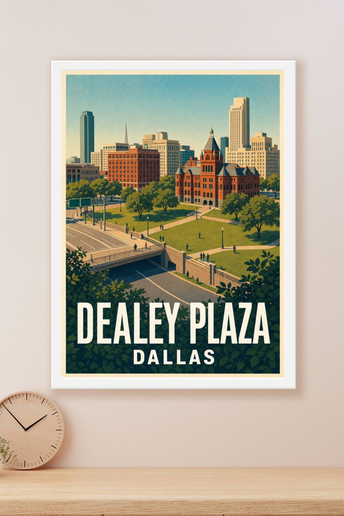 Affiche de Dallas, poster Dealey Plaza