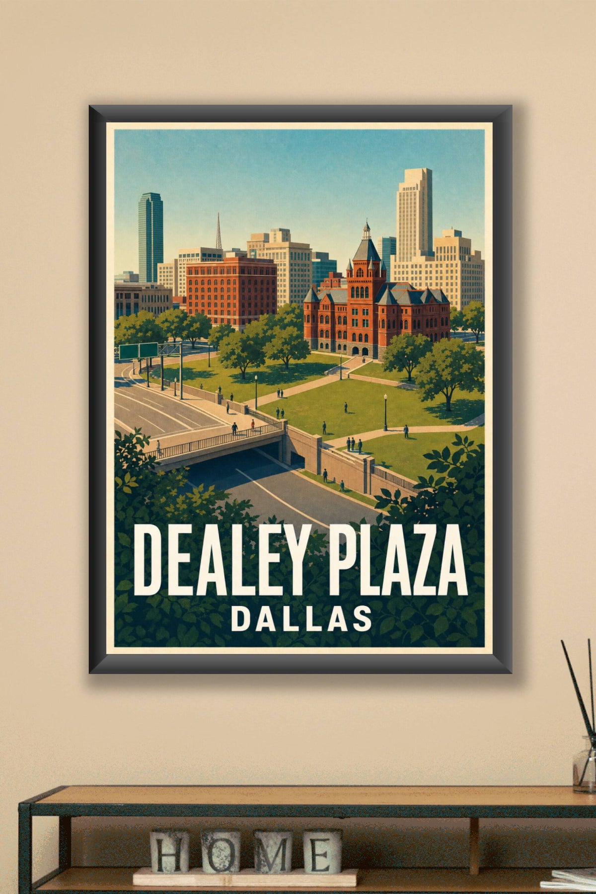 Affiche de Dallas, poster Dealey Plaza