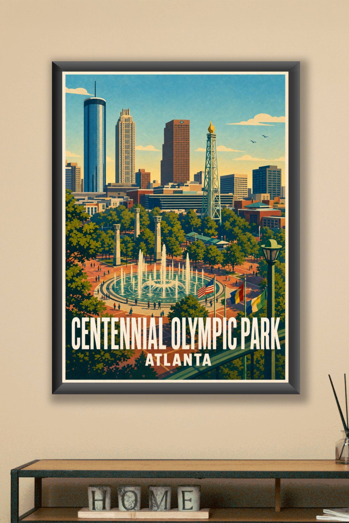 Affiche d'Atlanta, Centennial Olympic Park