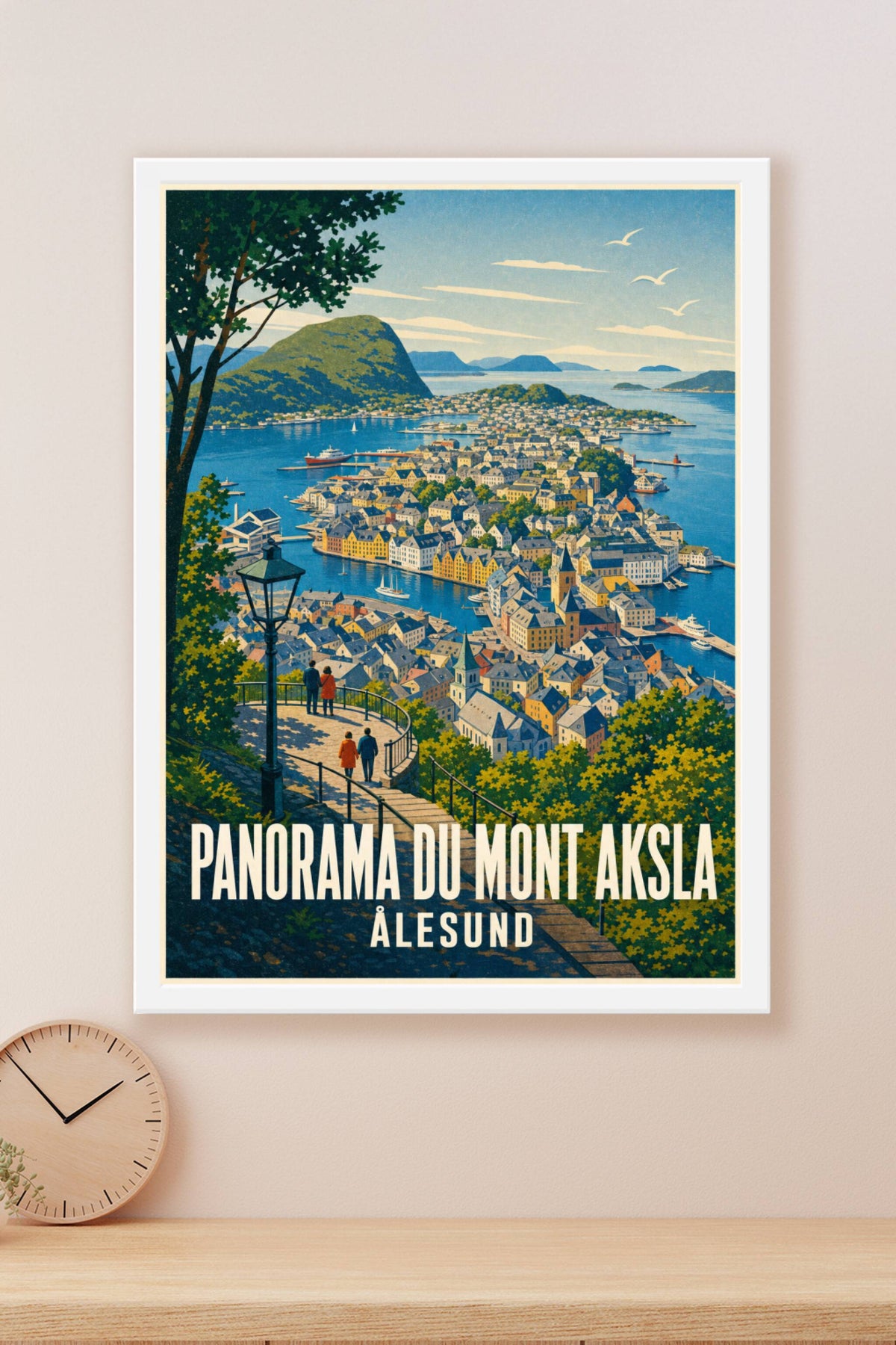 Affiche d'Ålesund, Panorama du Mont Aksla