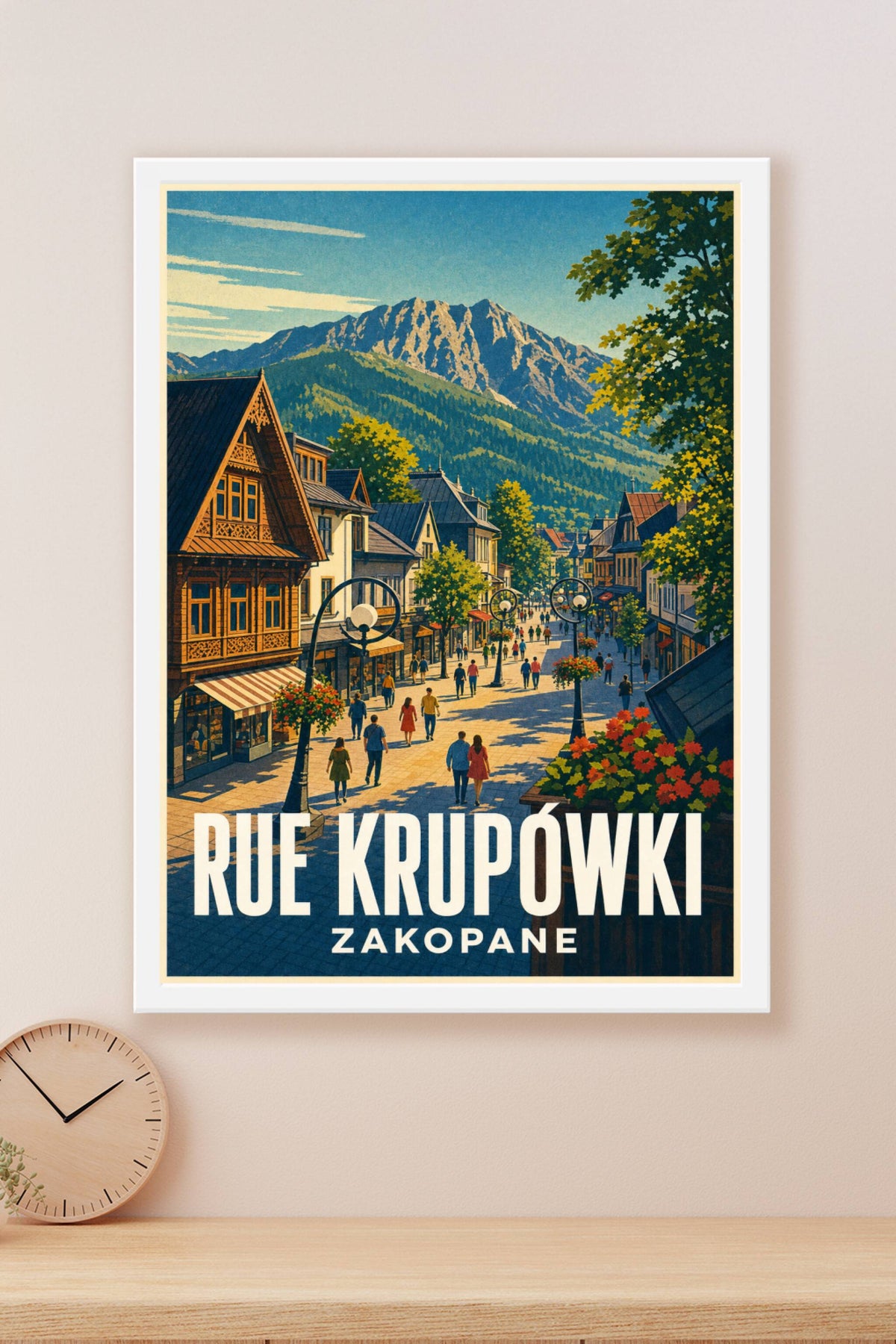 Affiche de Zakopane, poster Rue Krupówki