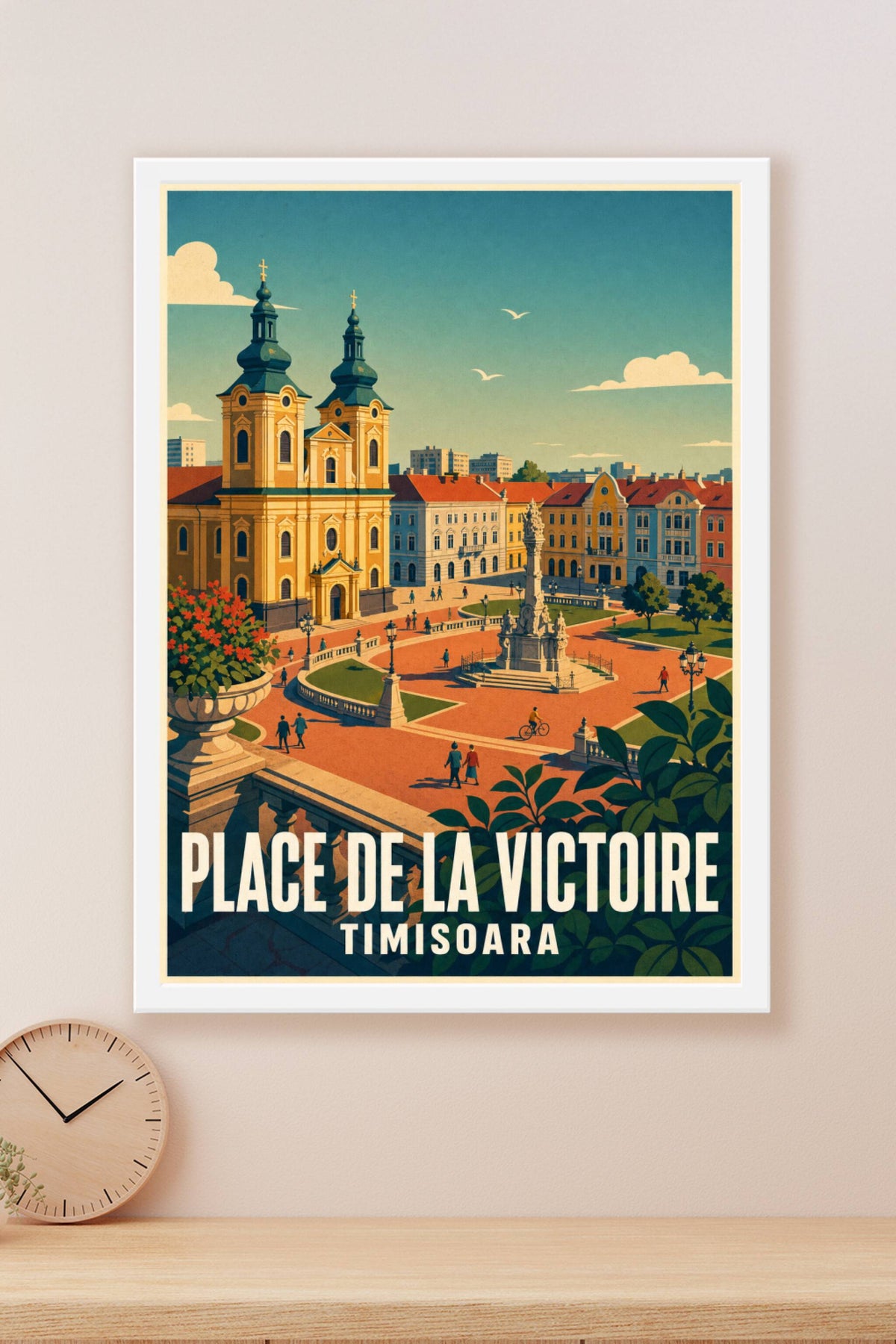 Affiche de la Place de la Victoire, poster Timisoara