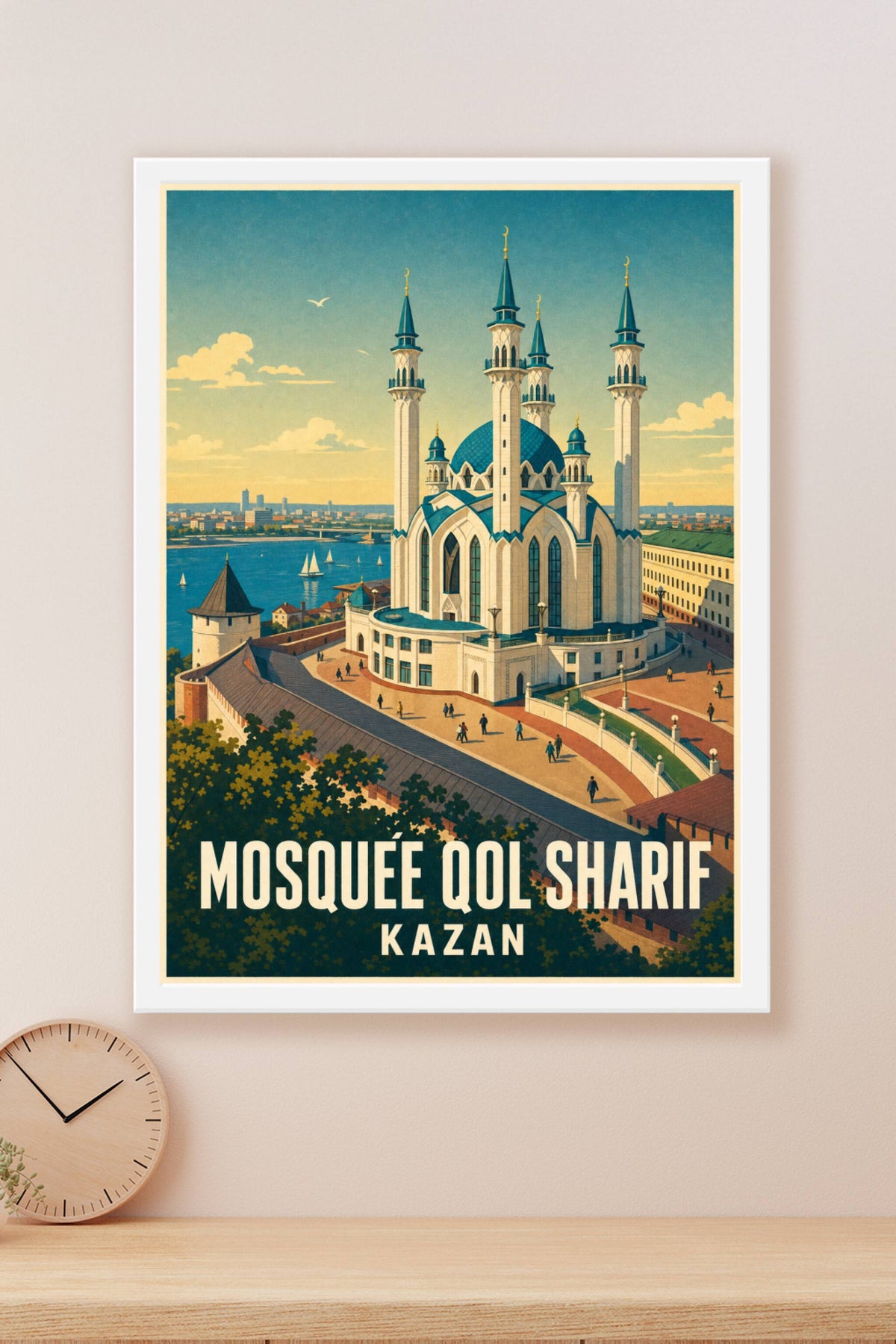 Affiche de la Mosquée Qol Sharif, poster Kazan