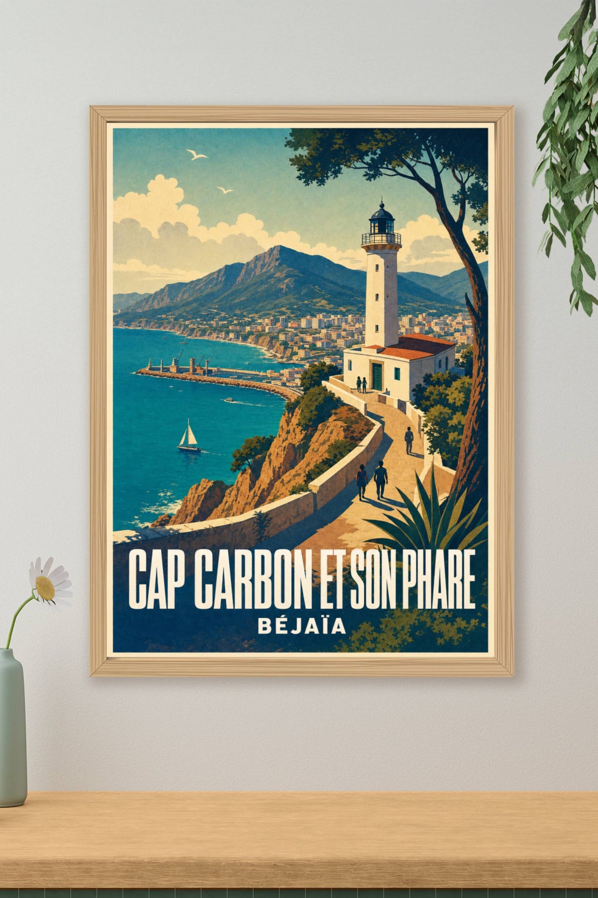 Affiche de Béjaïa, poster du Cap Carbon