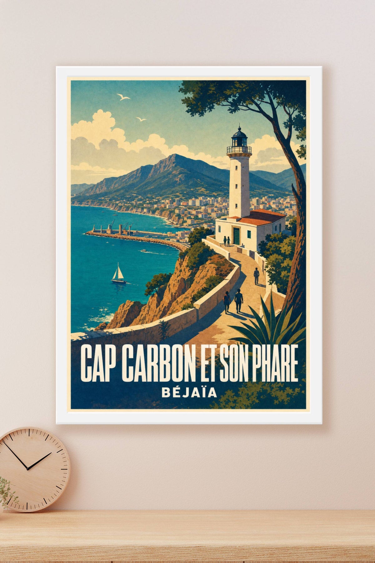 Affiche de Béjaïa, poster du Cap Carbon