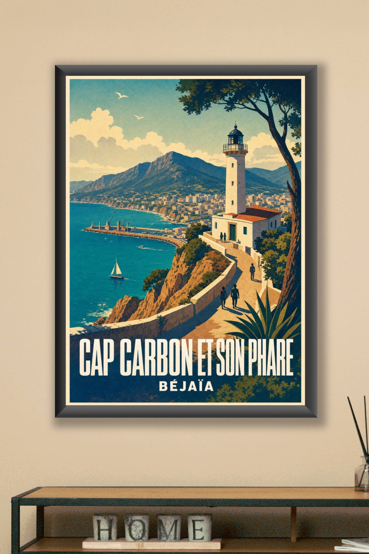 Affiche de Béjaïa, poster du Cap Carbon