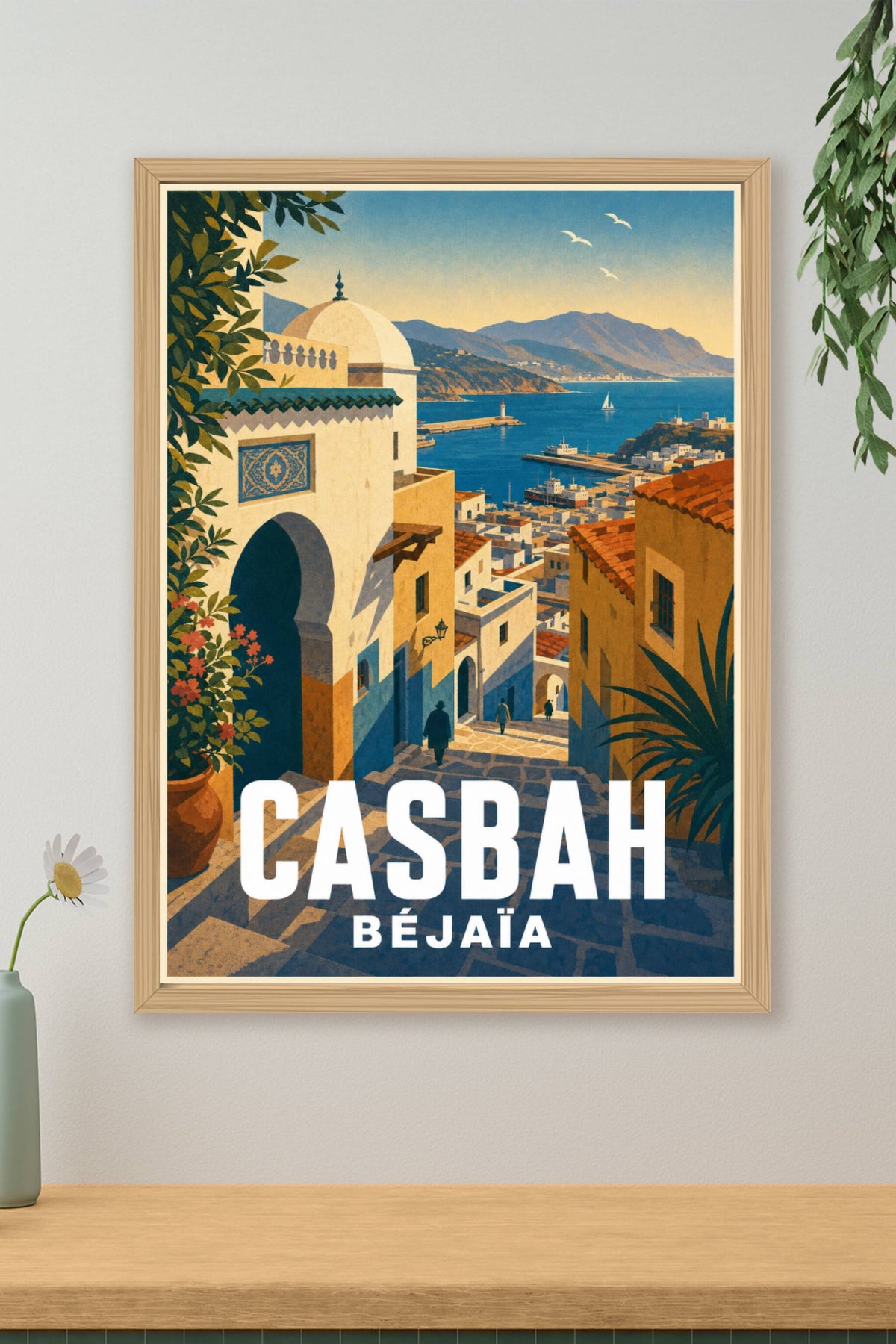 Poster de Béjaïa, la Casbah et le port