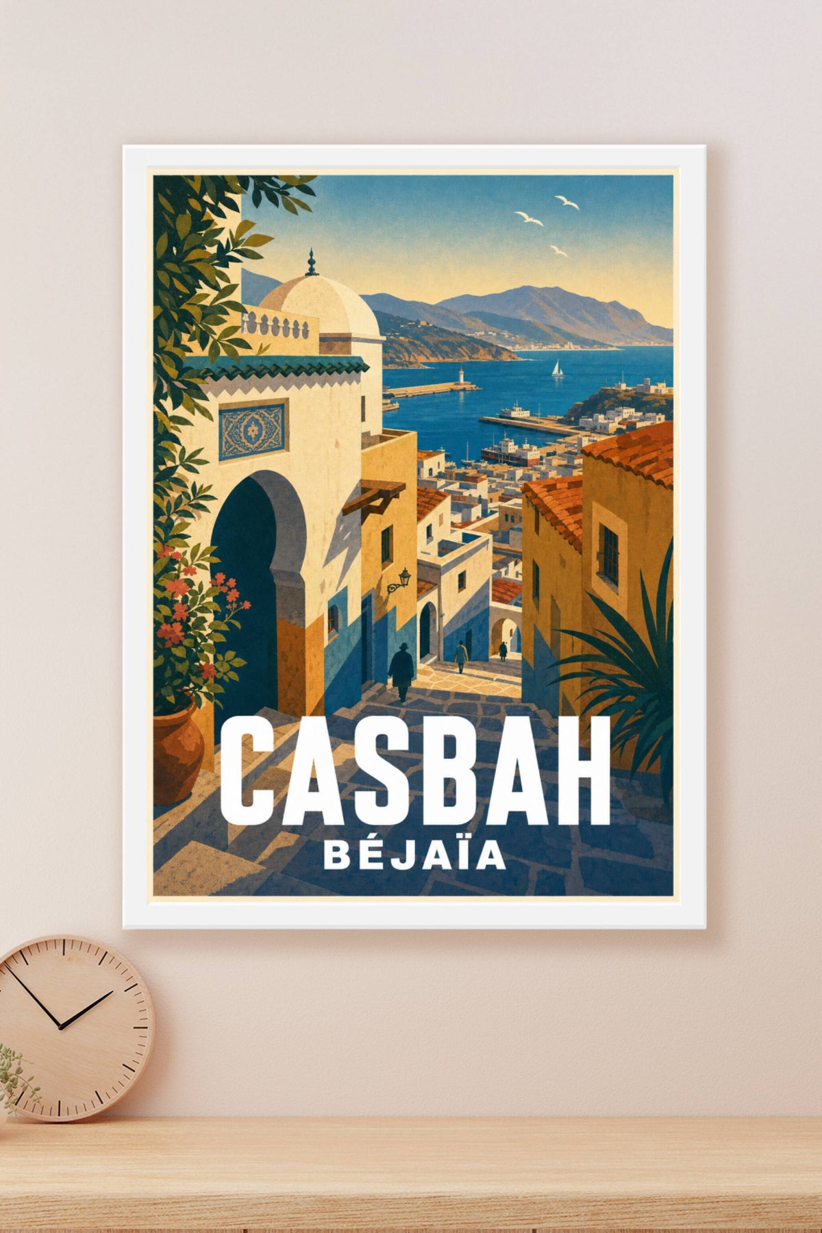 Poster de Béjaïa, la Casbah et le port