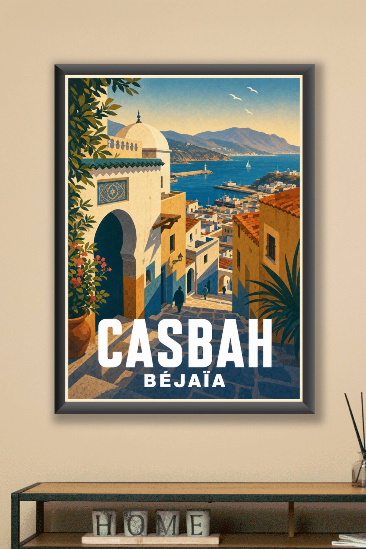 Poster de Béjaïa, la Casbah et le port
