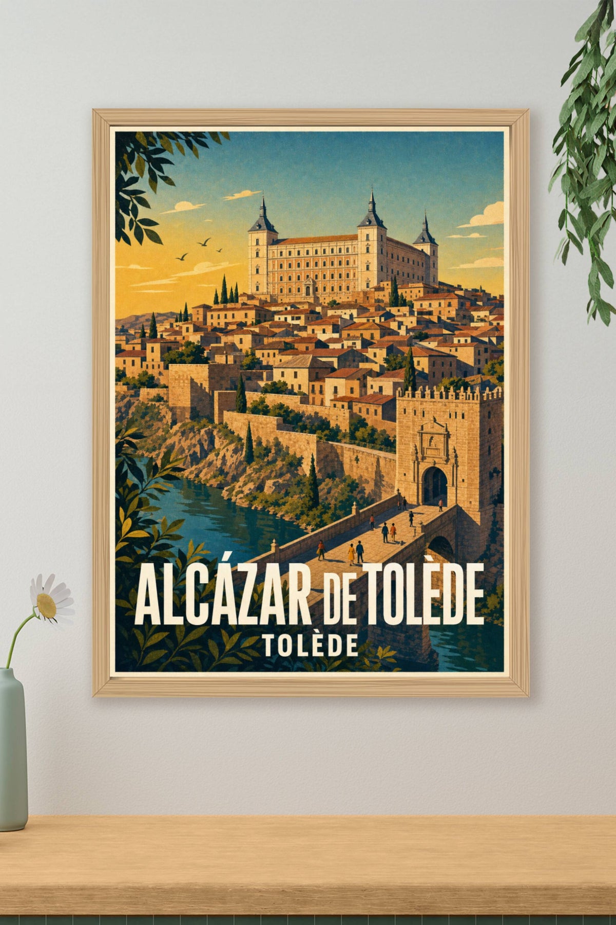 Affiche de l'Alcázar de Tolède, poster Espagne