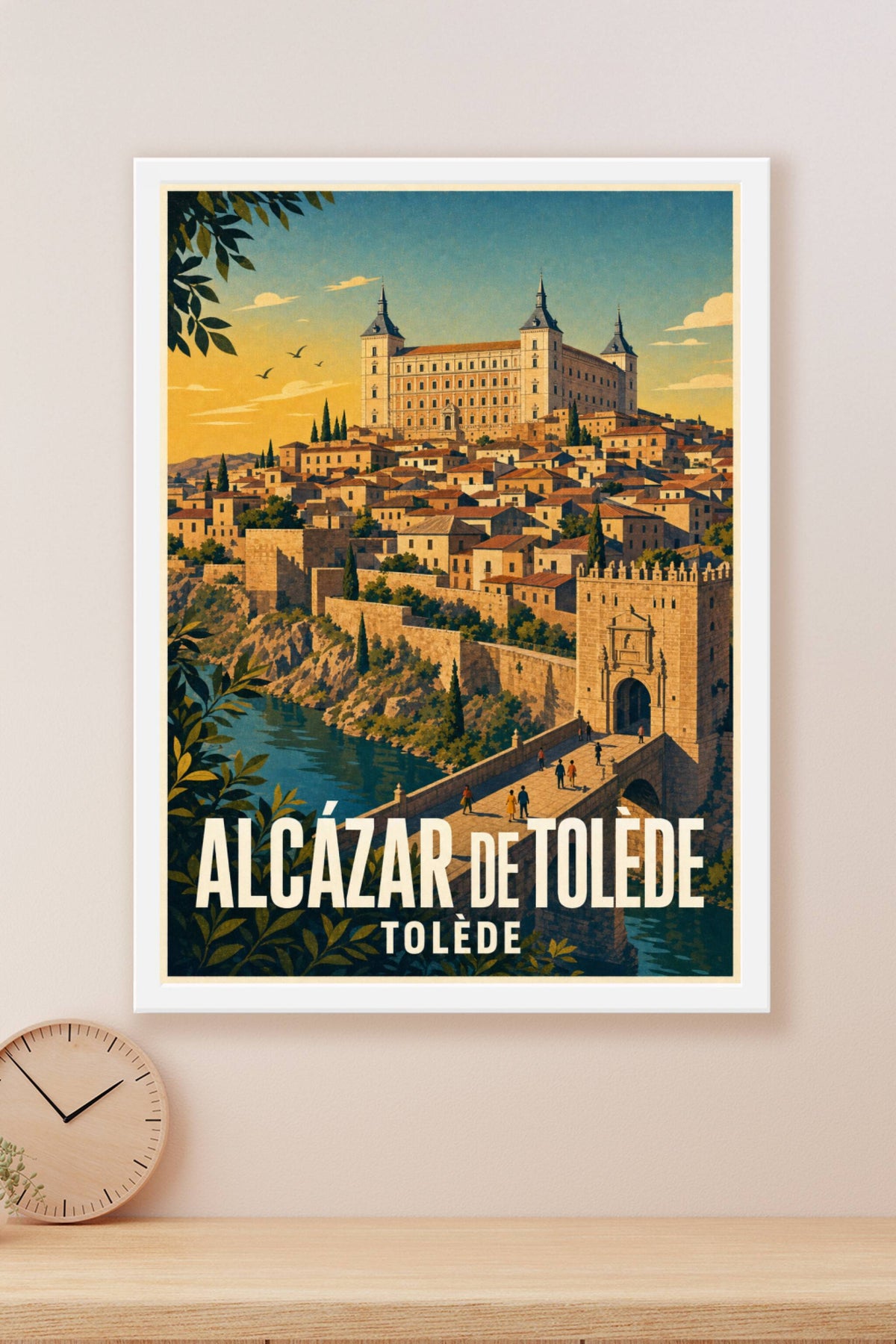 Affiche de l'Alcázar de Tolède, poster Espagne