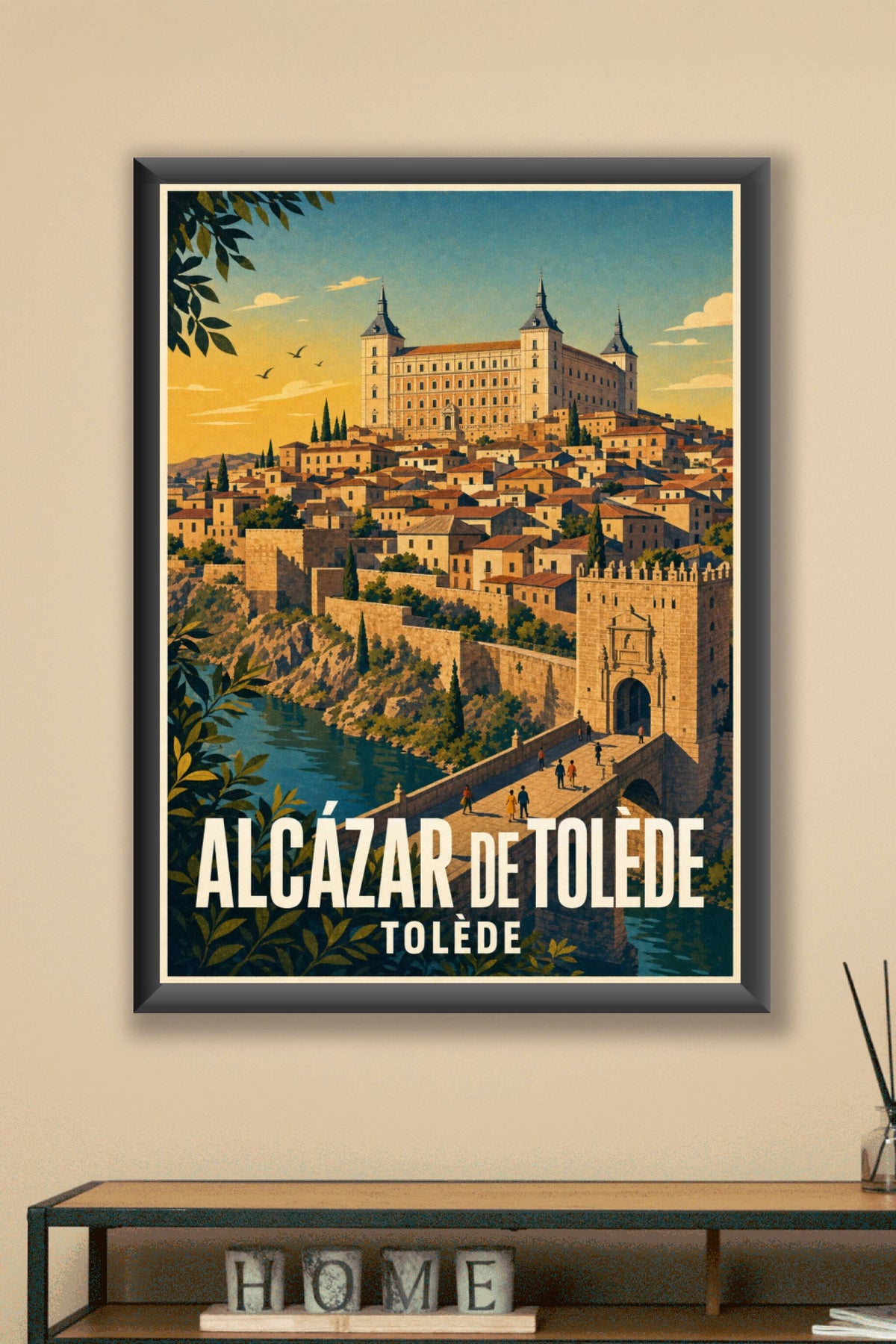 Affiche de l'Alcázar de Tolède, poster Espagne