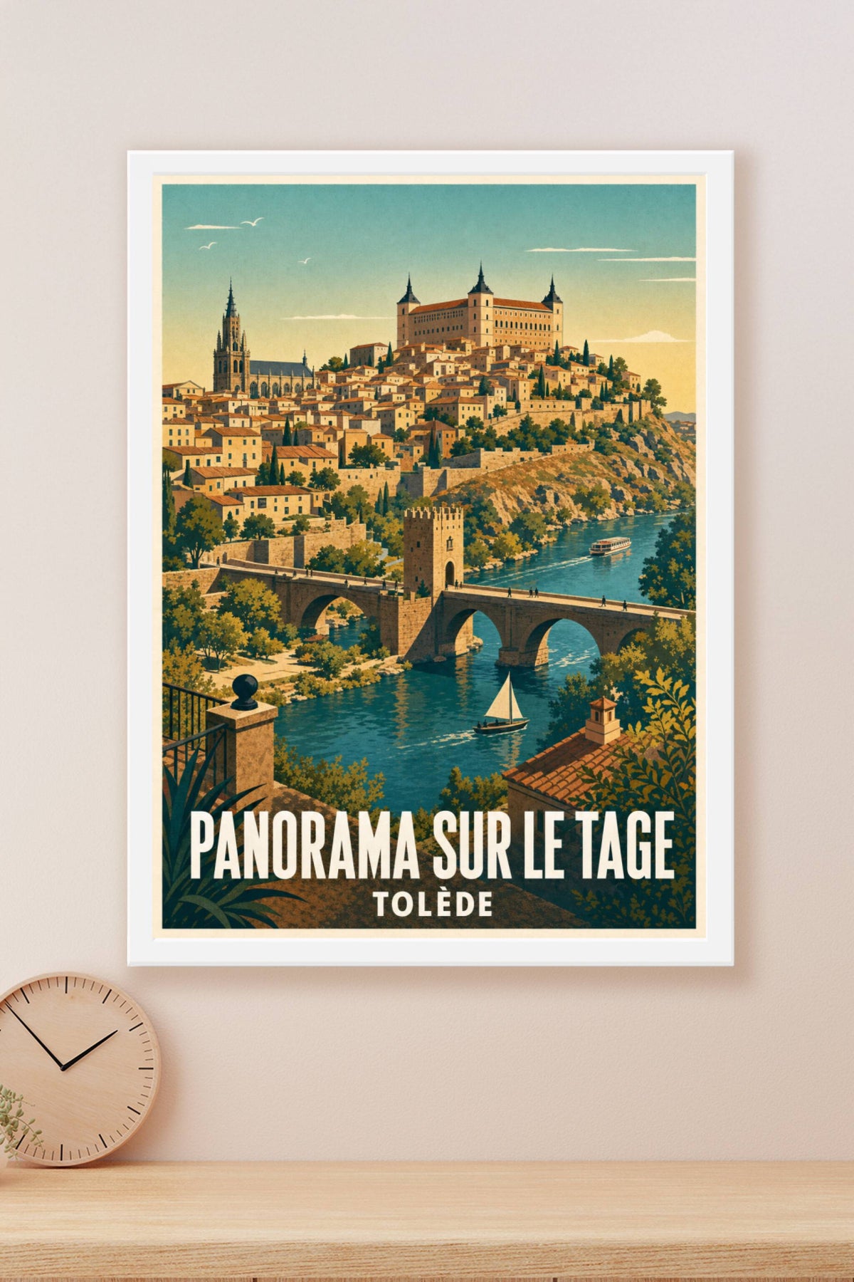Affiche de Tolède, poster Panorama sur le Tage