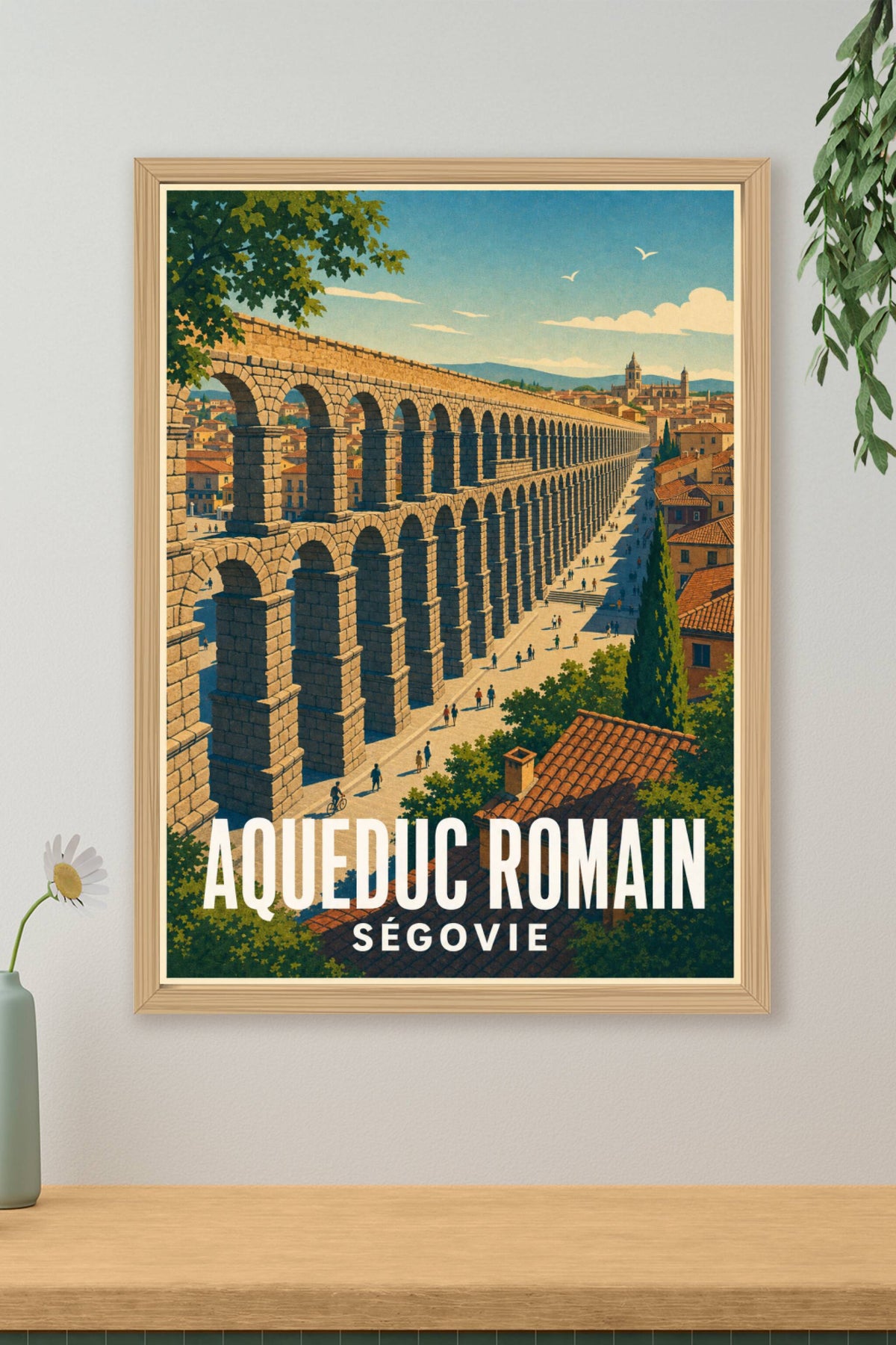 Affiche de Ségovie, Aqueduc Romain