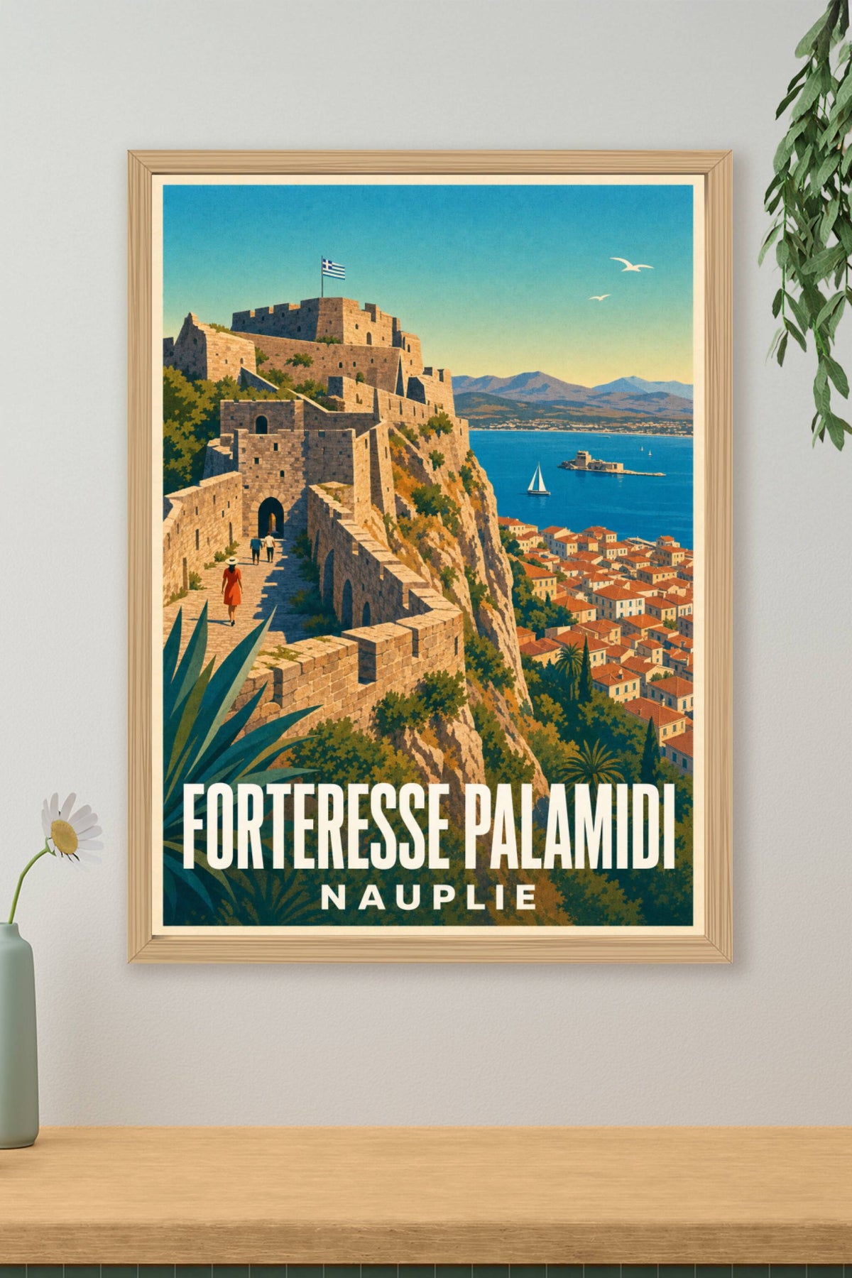 Affiche de la Forteresse Palamidi, poster Grèce