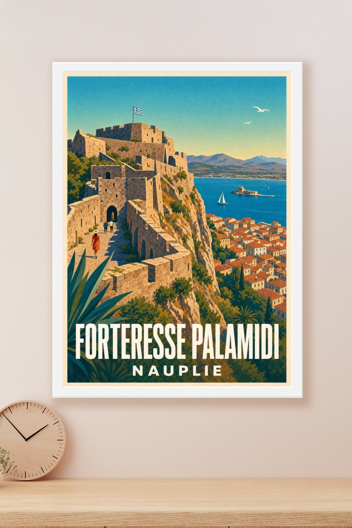 Affiche de la Forteresse Palamidi, poster Grèce