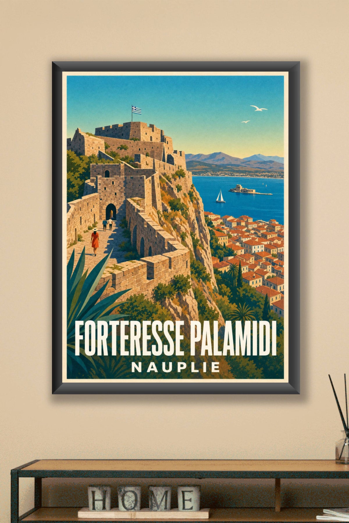 Affiche de la Forteresse Palamidi, poster Grèce