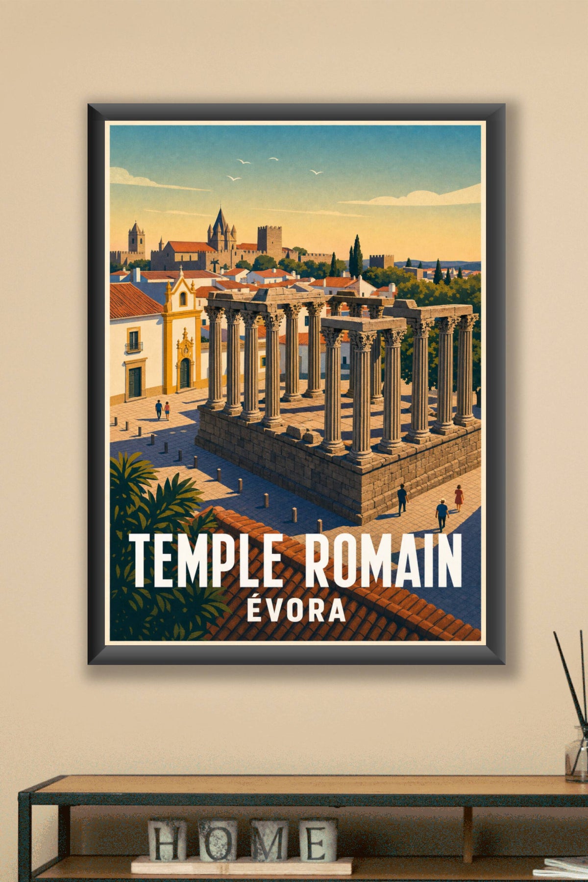 Affiche d'Évora, Temple Romain