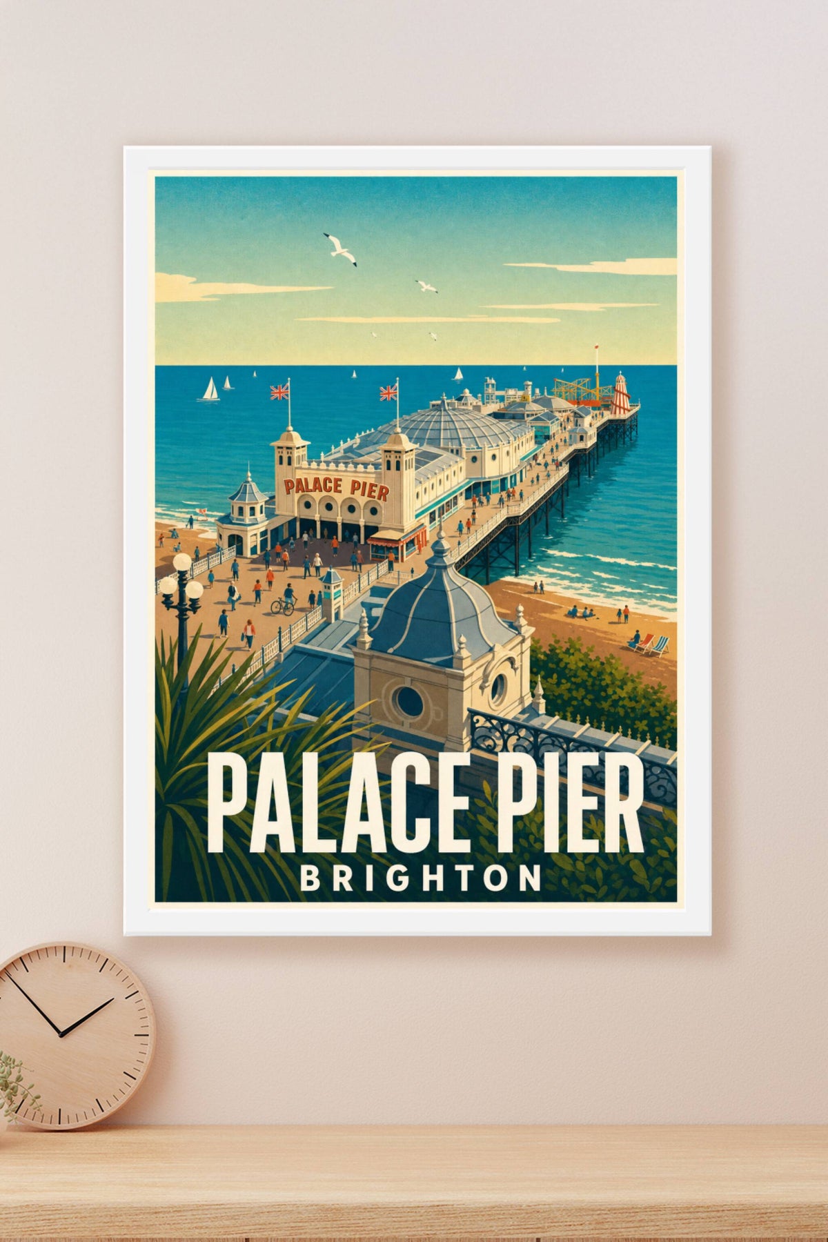 Affiche de Brighton, Palace Pier vintage