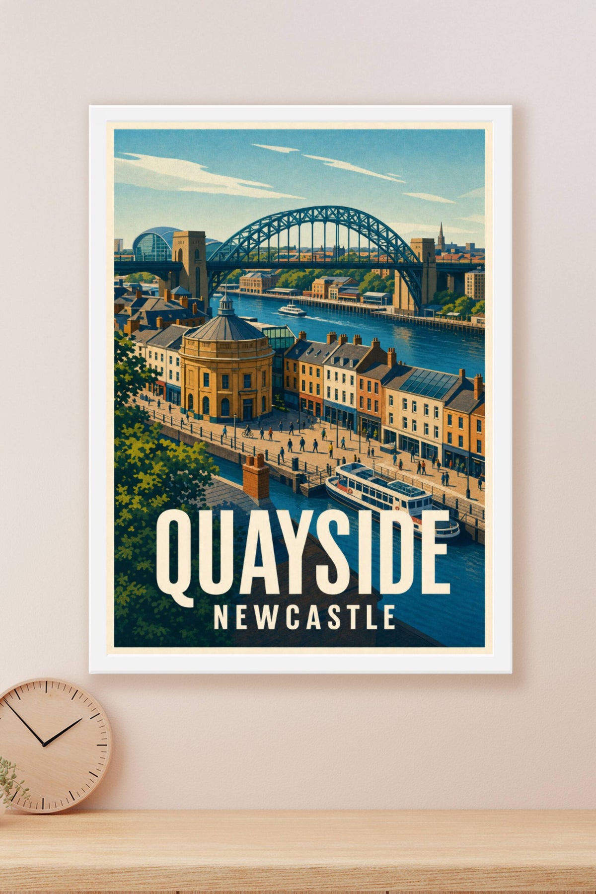 Affiche de Newcastle, poster Quayside
