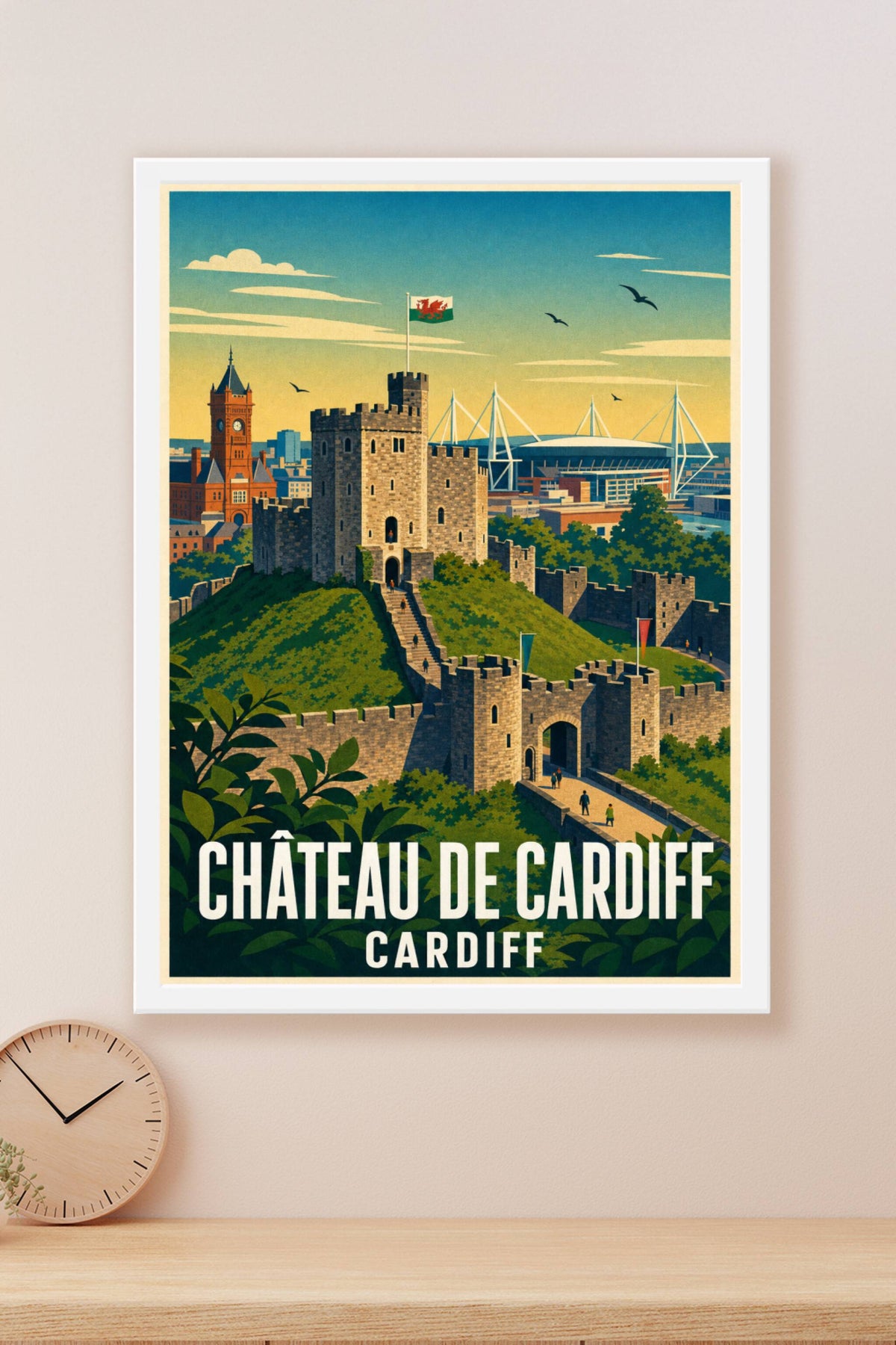 Affiche de Cardiff, poster du Château