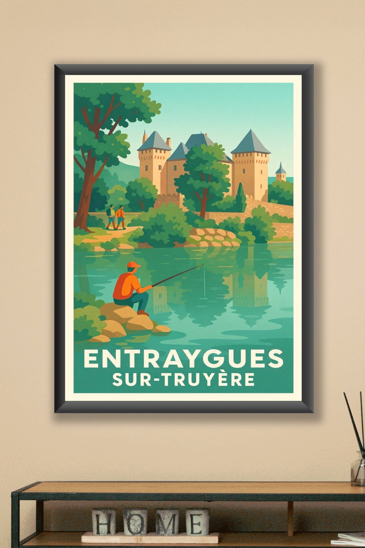 Affiche de Entraygues-sur-Truyère - Évasion bucolique au bord de l'eau