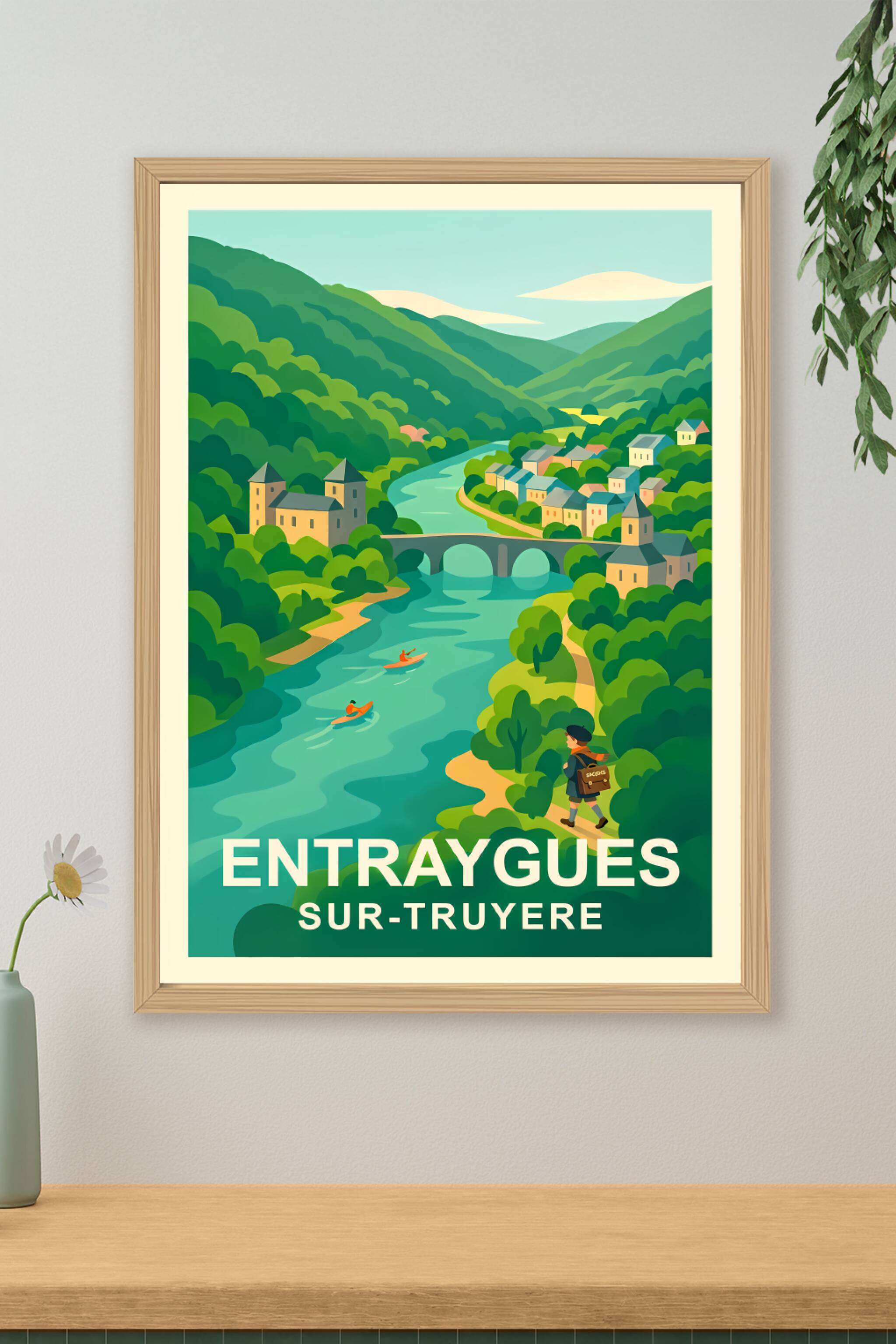 Affiche de Entraygues-sur-Truyère - Havre de verdure et sérénité
