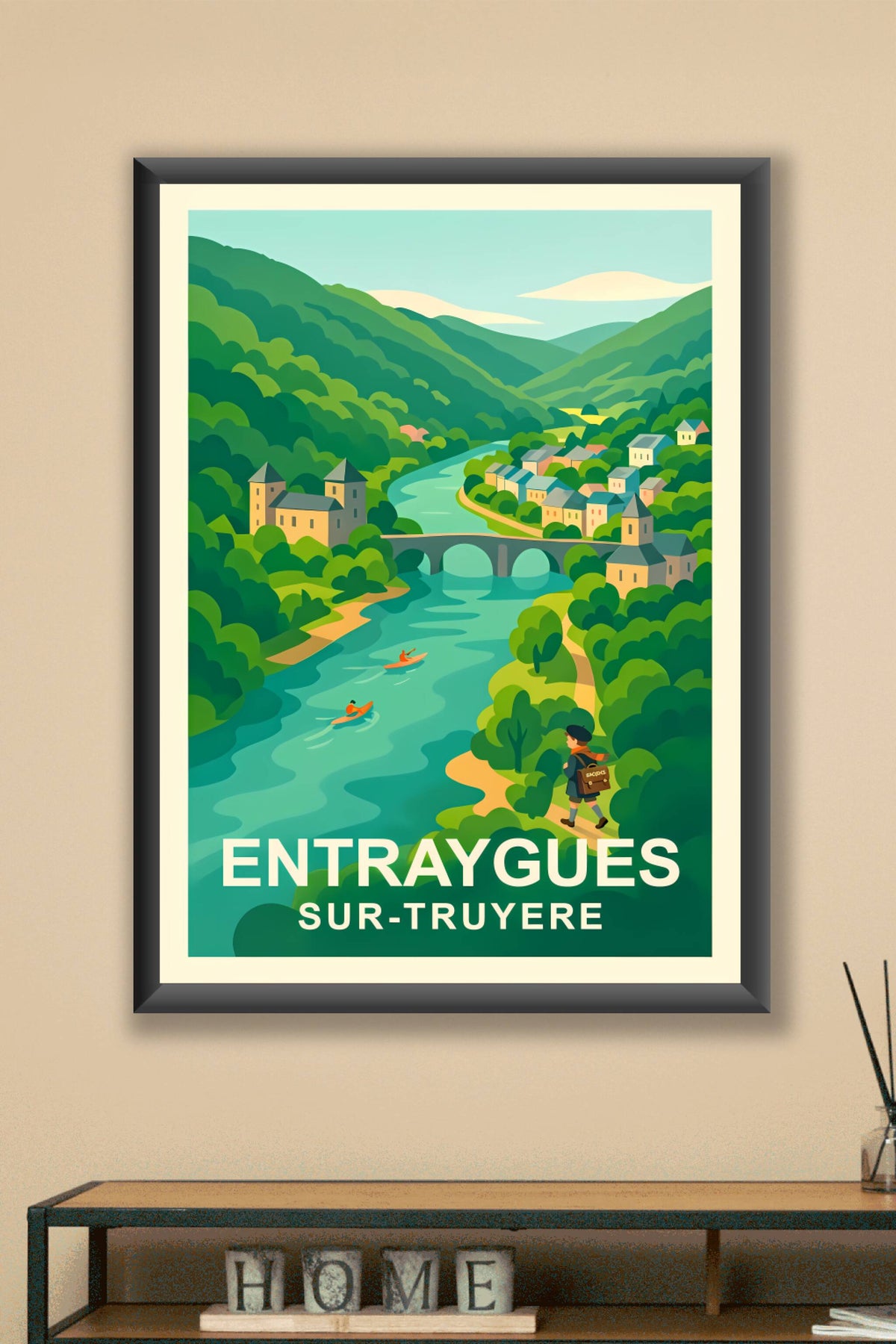 Affiche de Entraygues-sur-Truyère - Havre de verdure et sérénité