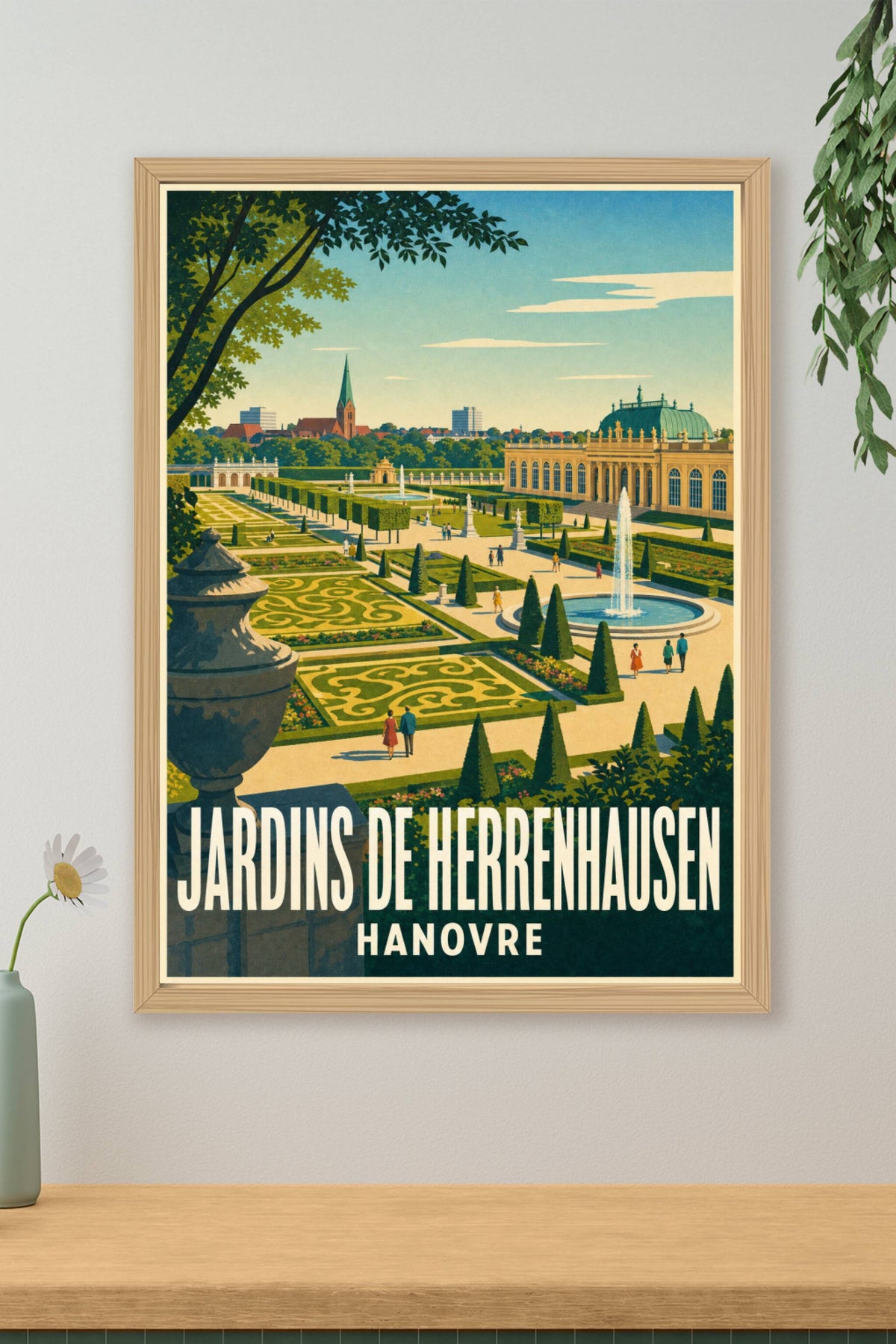 Poster des Jardins de Herrenhausen, Hanovre