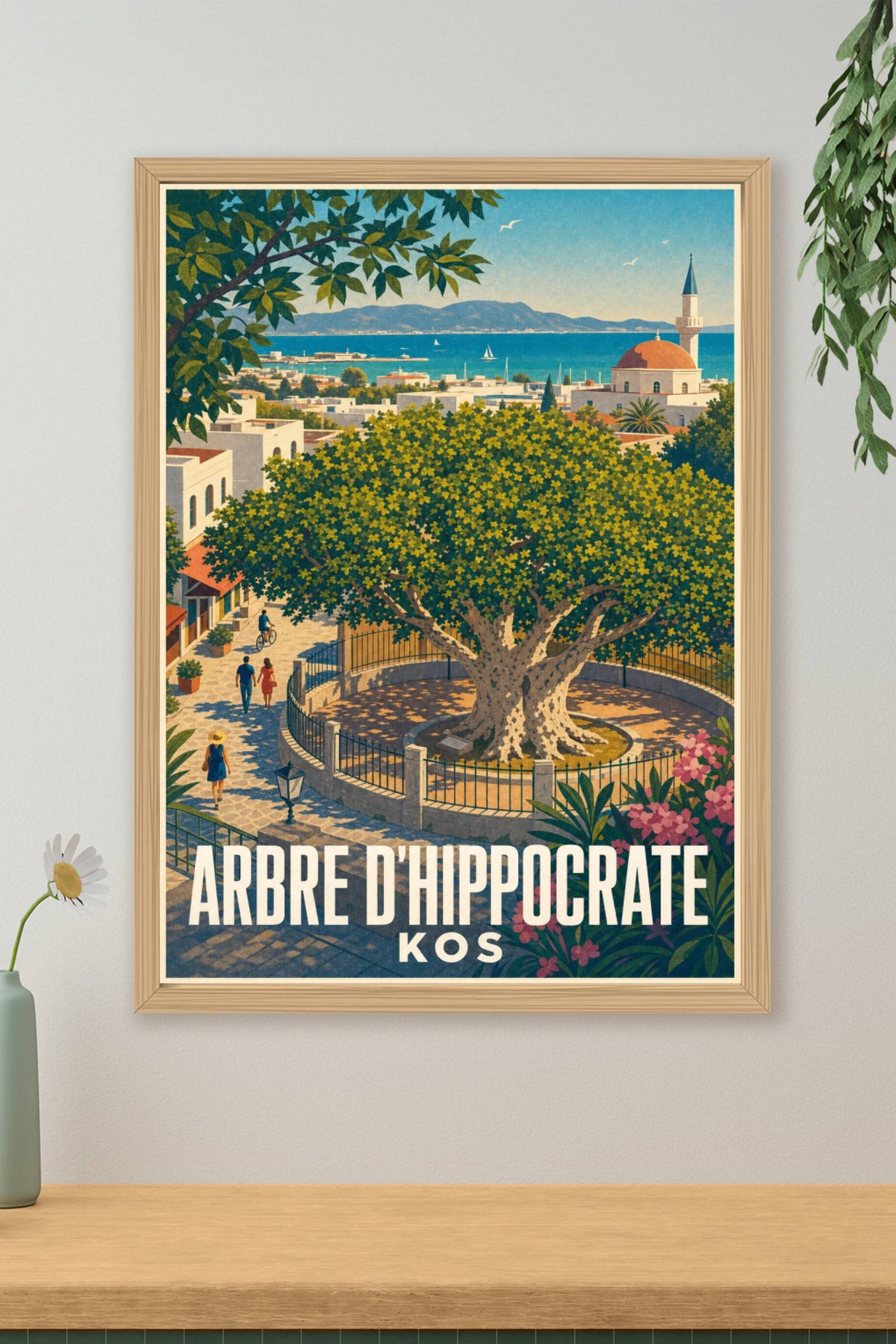 Affiche de l'Arbre d'Hippocrate, poster de Kos