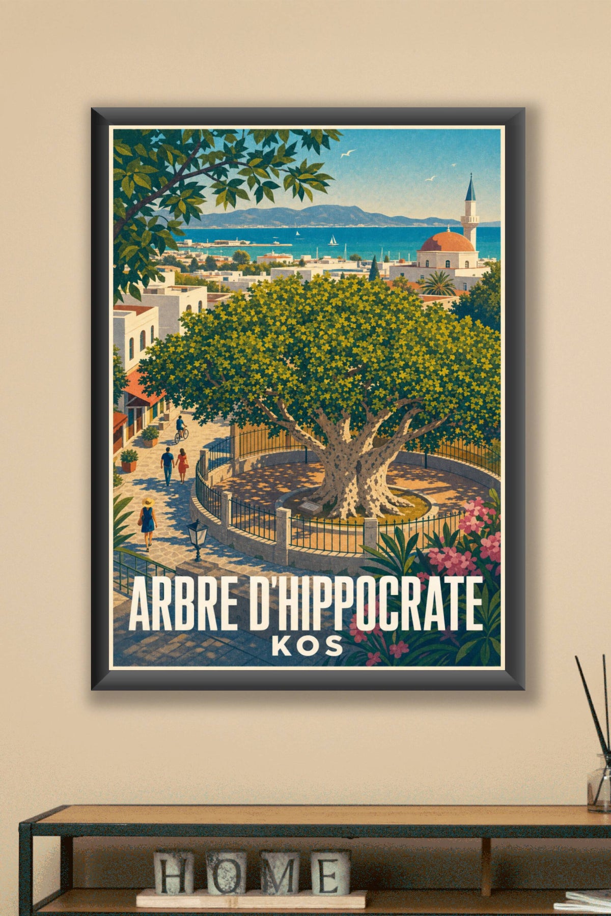Affiche de l'Arbre d'Hippocrate, poster de Kos