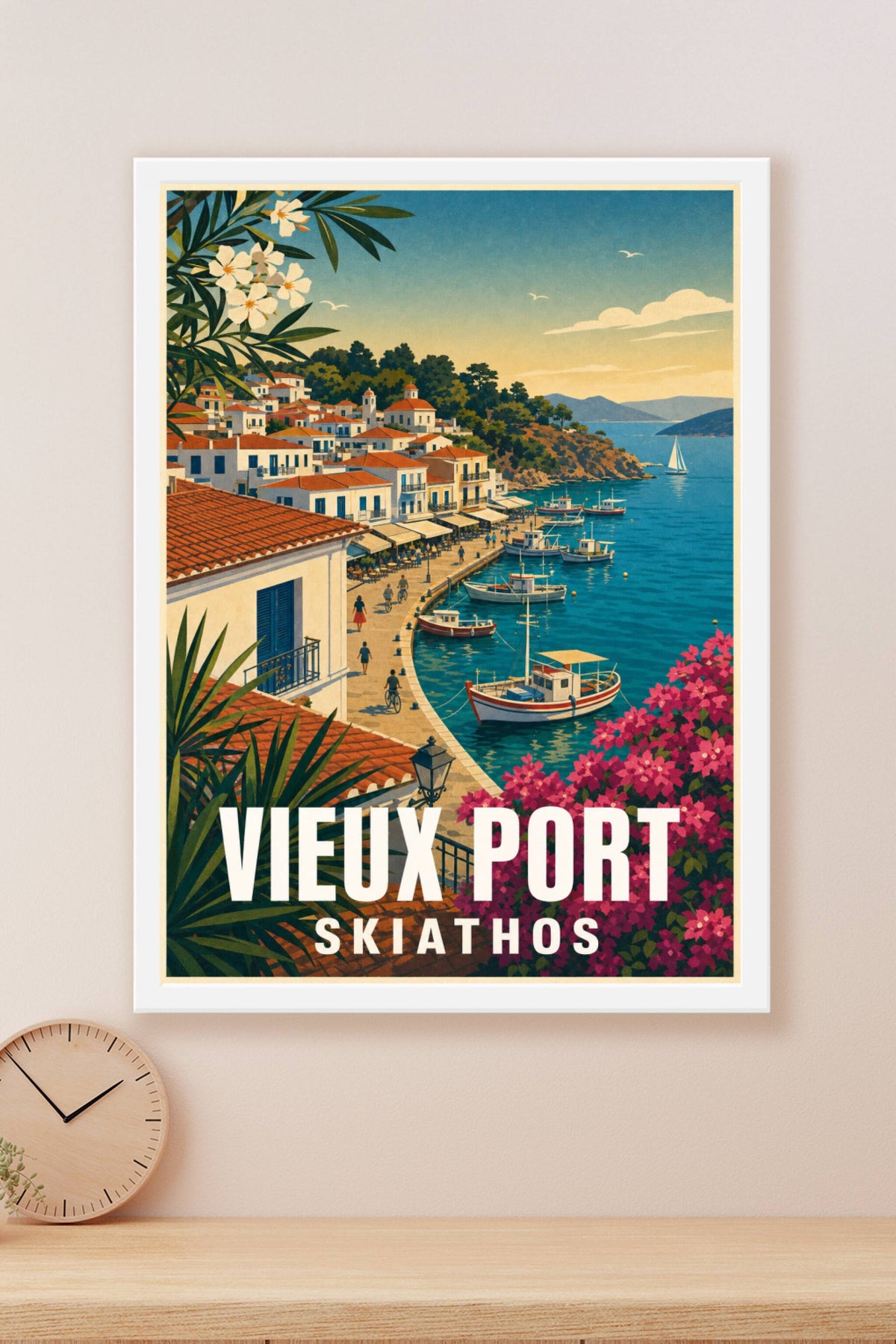 Poster de Skiathos, affiche du Vieux Port