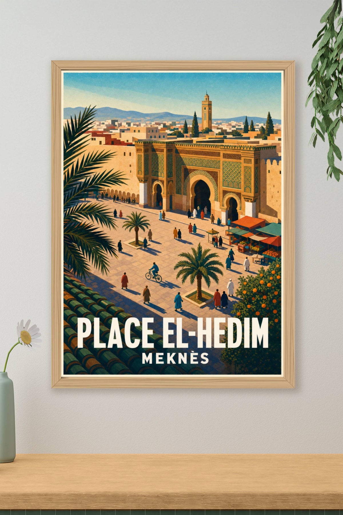 Affiche de Meknès, poster Place El-Hedim