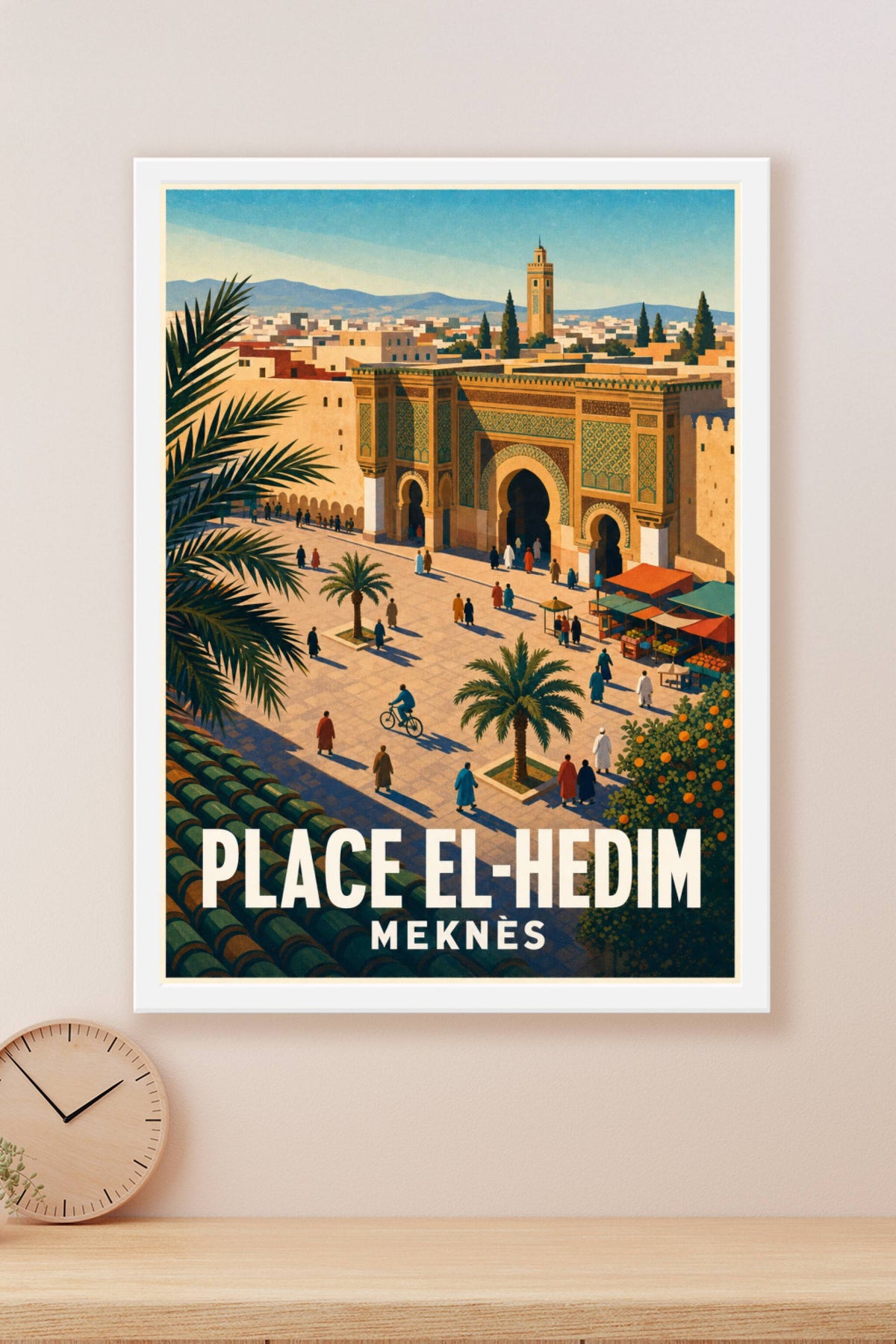 Affiche de Meknès, poster Place El-Hedim