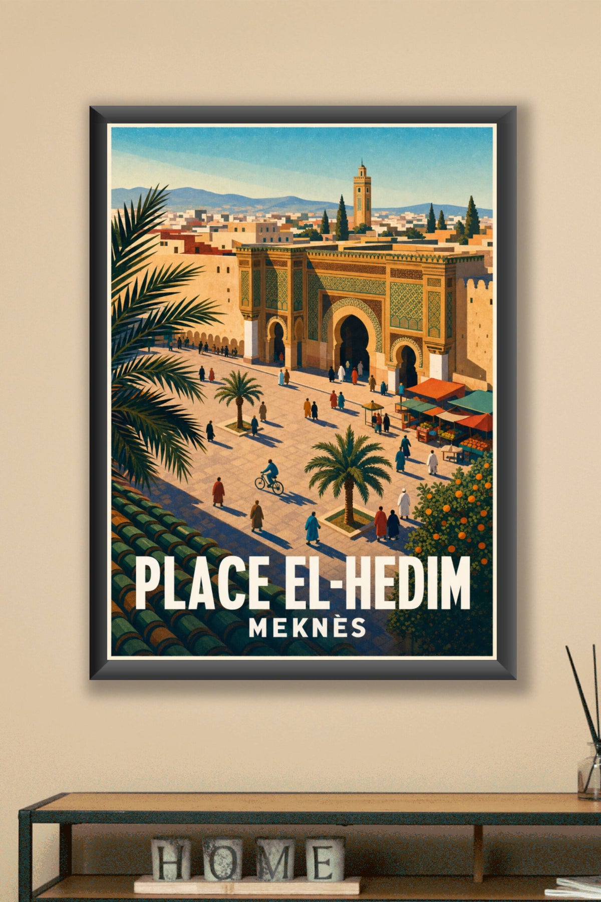 Affiche de Meknès, poster Place El-Hedim