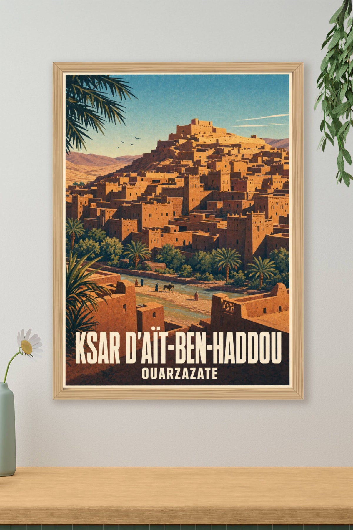 Affiche du Ksar d'Aït-Ben-Haddou, poster Ouarzazate