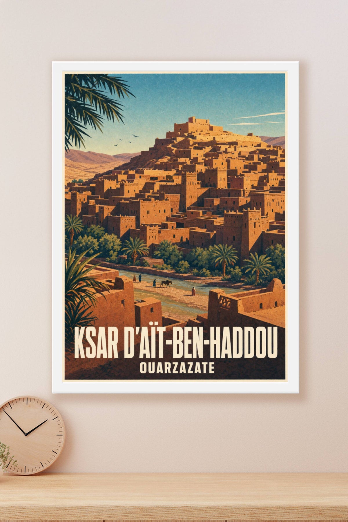 Affiche du Ksar d'Aït-Ben-Haddou, poster Ouarzazate