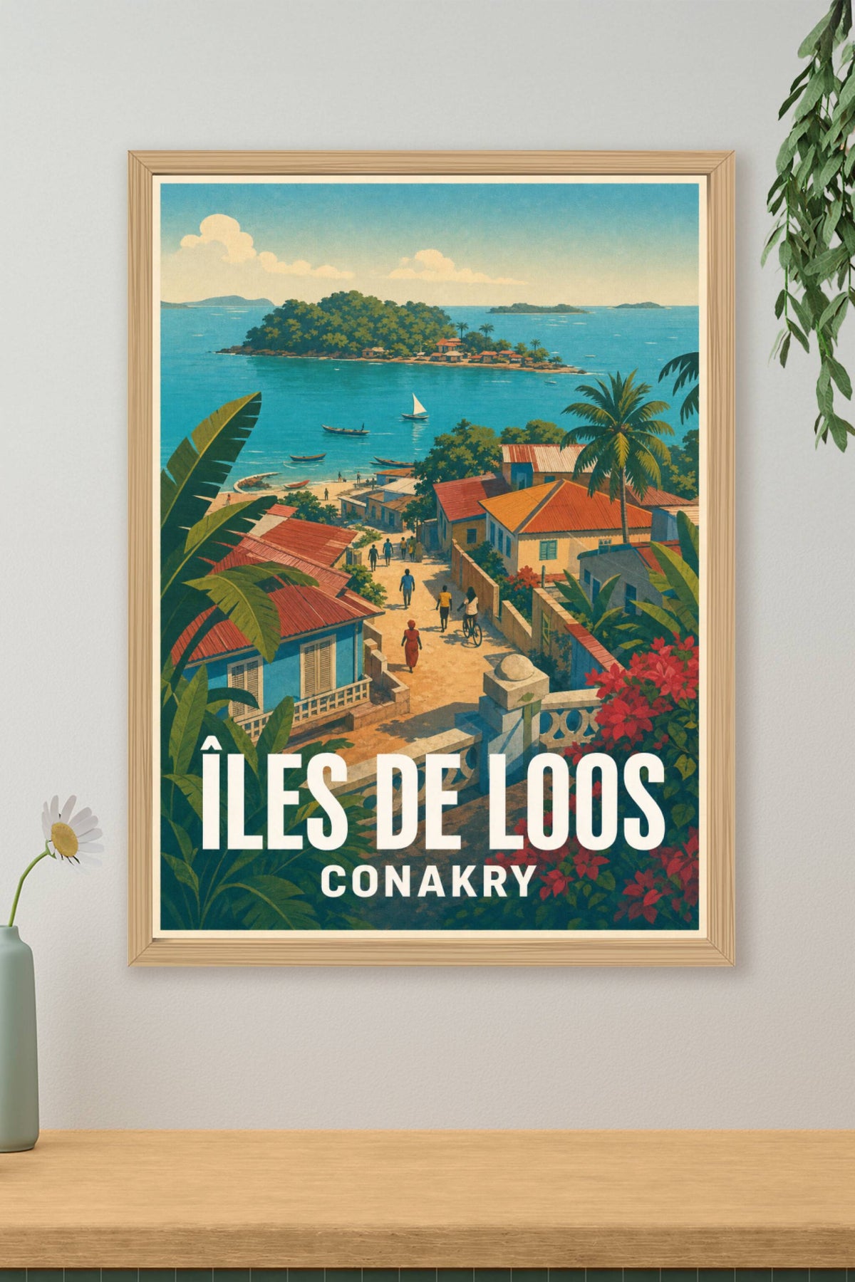Affiche des Îles de Loos, poster Conakry