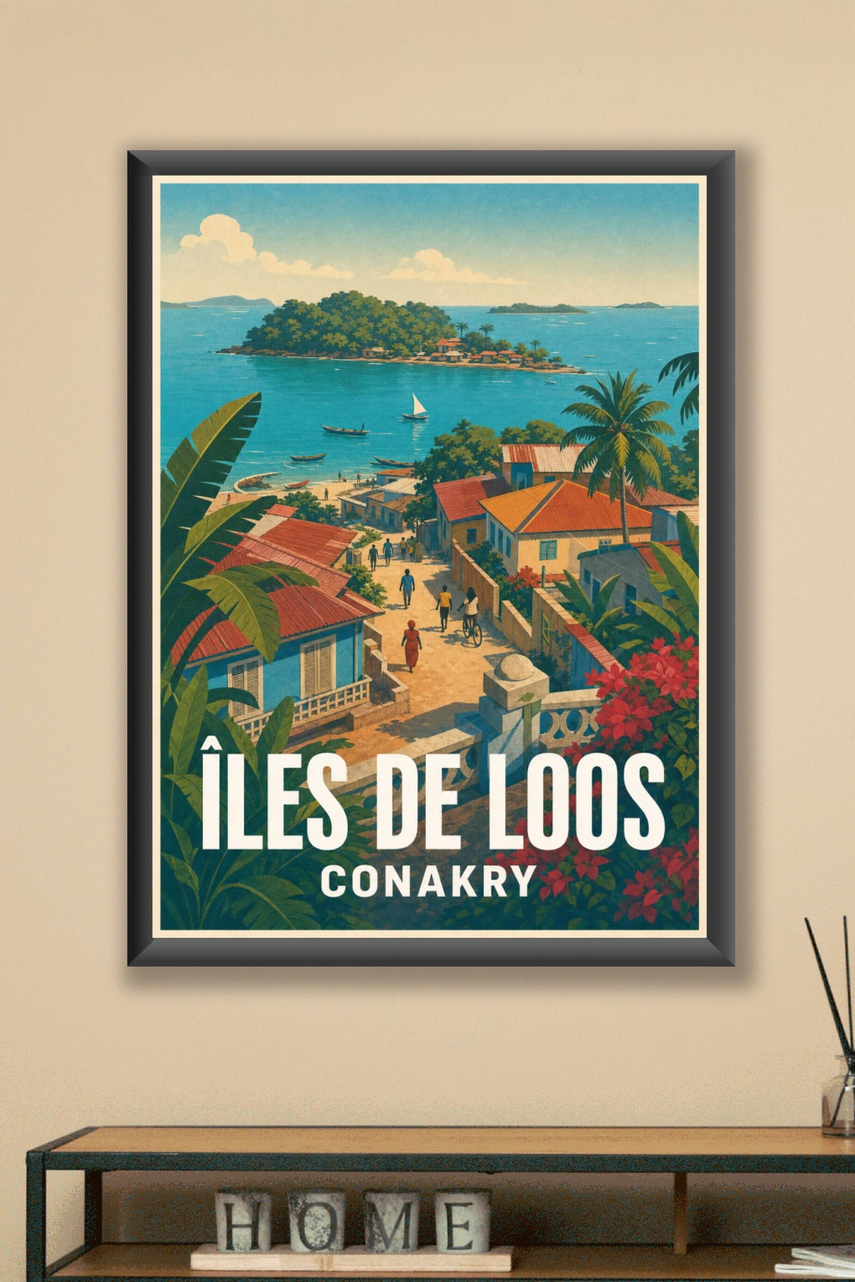 Affiche des Îles de Loos, poster Conakry