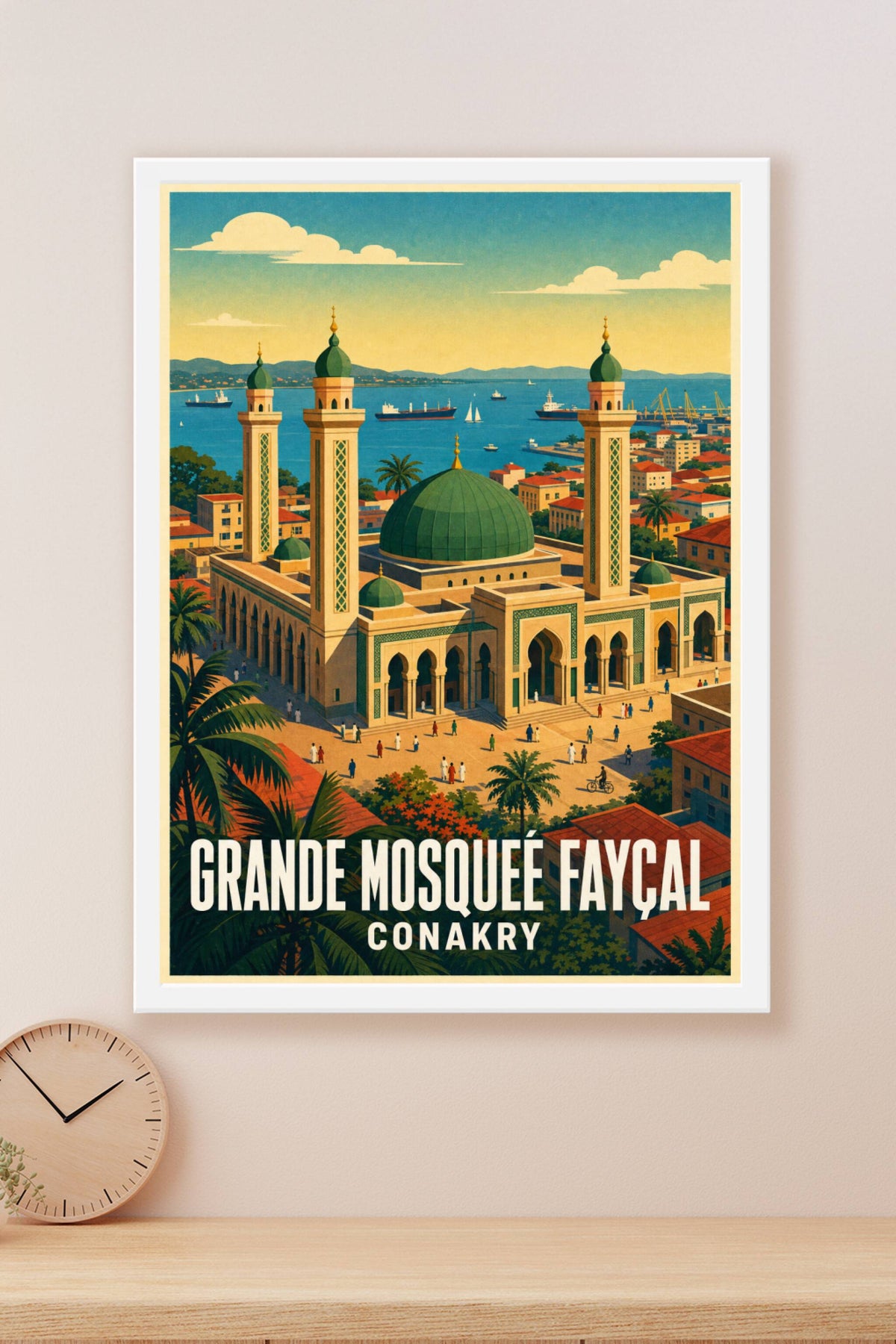 Affiche de Conakry, poster Grande Mosquée Fayçal