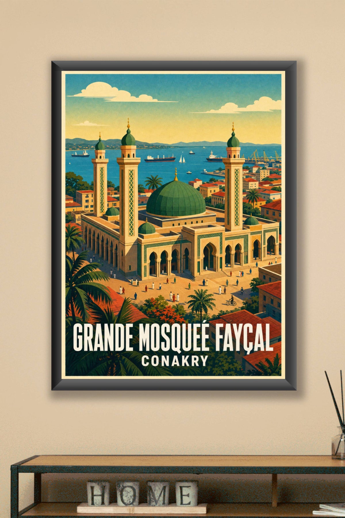 Affiche de Conakry, poster Grande Mosquée Fayçal