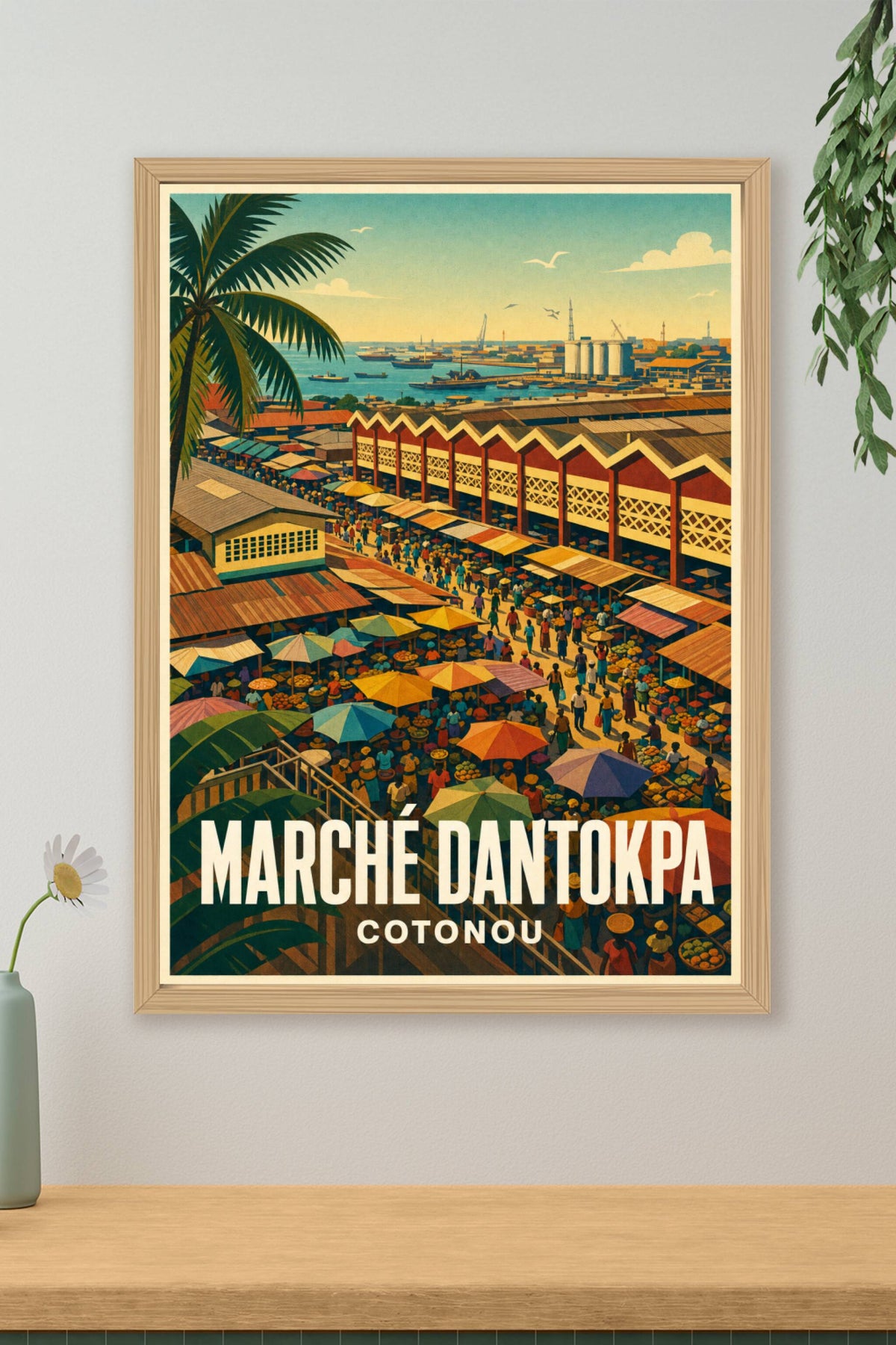 Affiche du Marché Dantokpa, poster de Cotonou