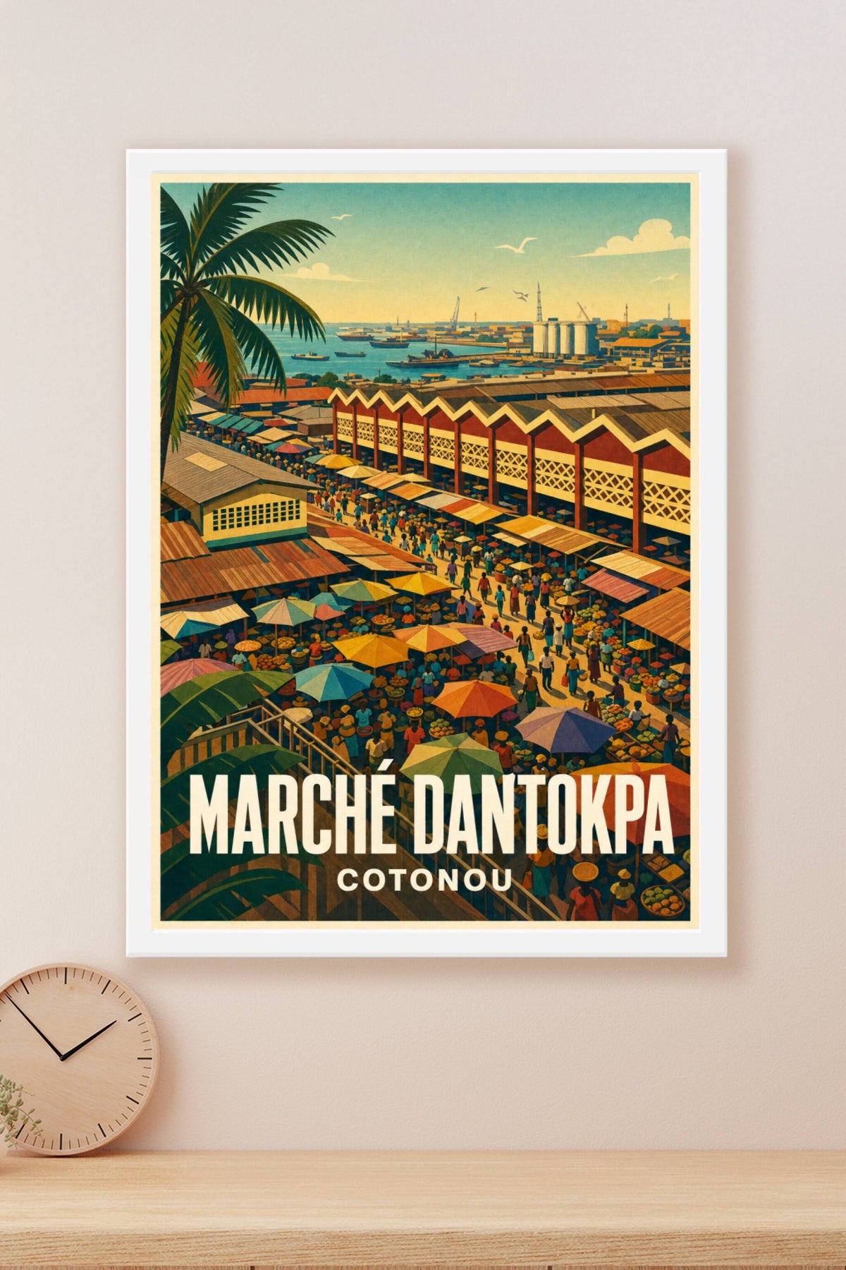Affiche du Marché Dantokpa, poster de Cotonou