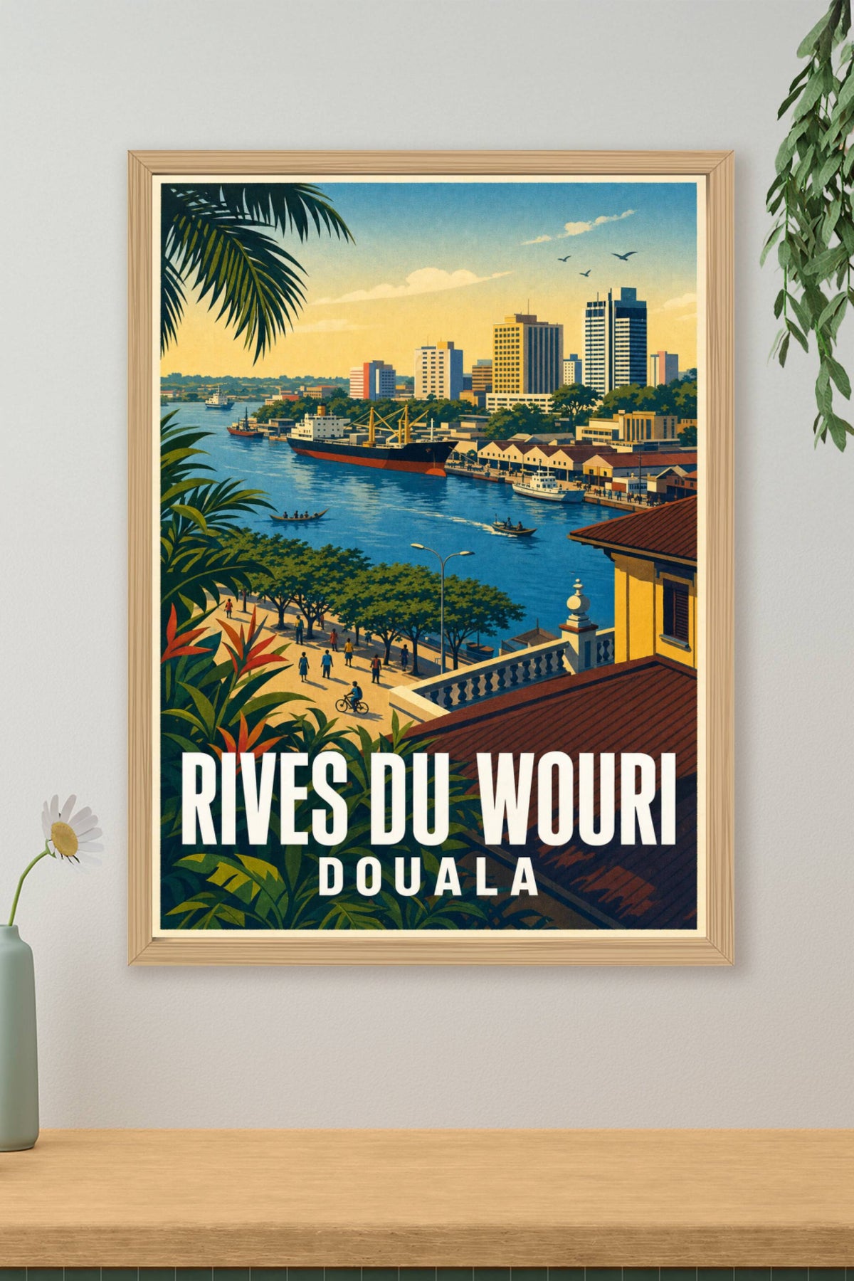 Affiche des Rives du Wouri, poster de Douala