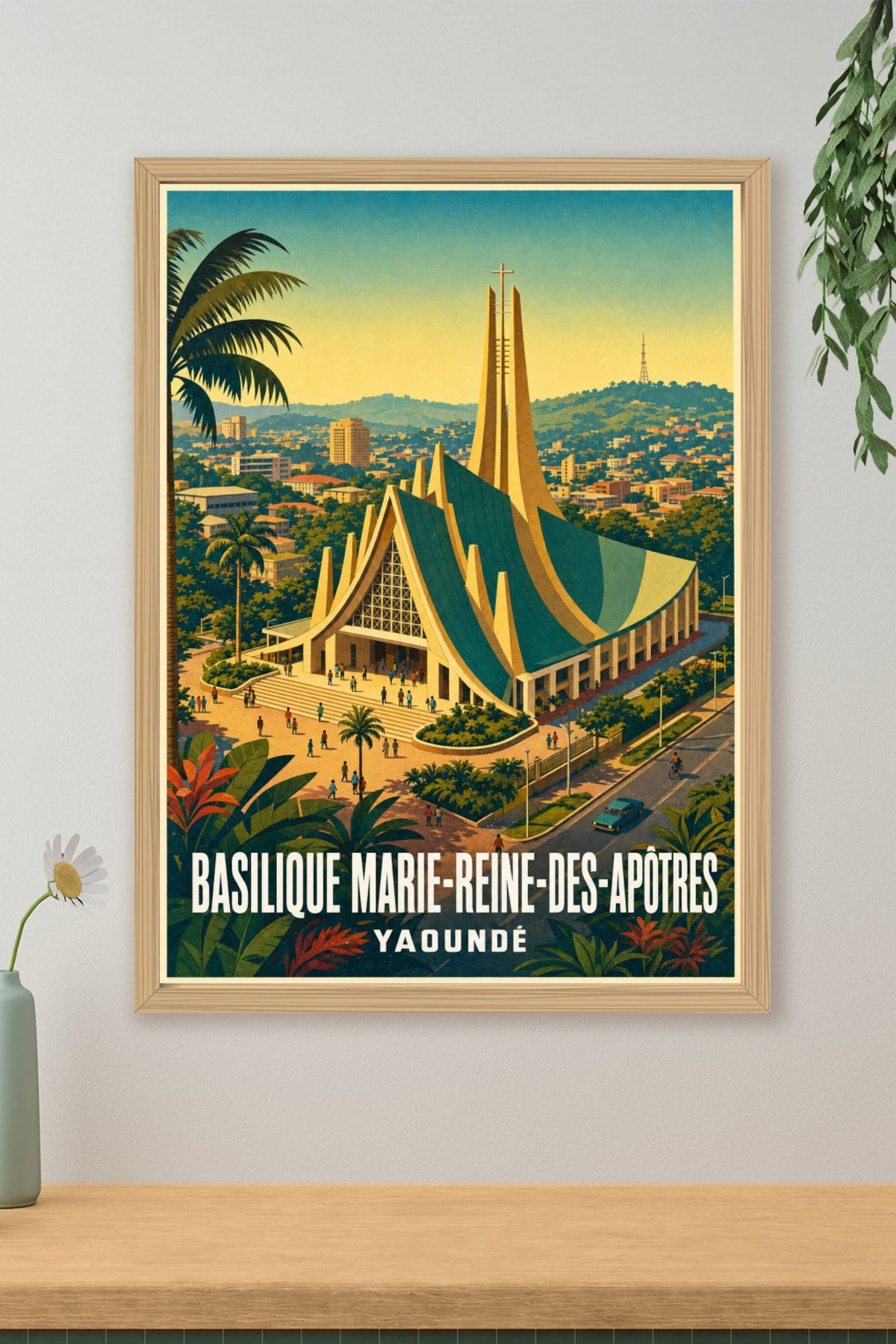 Affiche de Yaoundé, Basilique Marie-Reine-des-Apôtres
