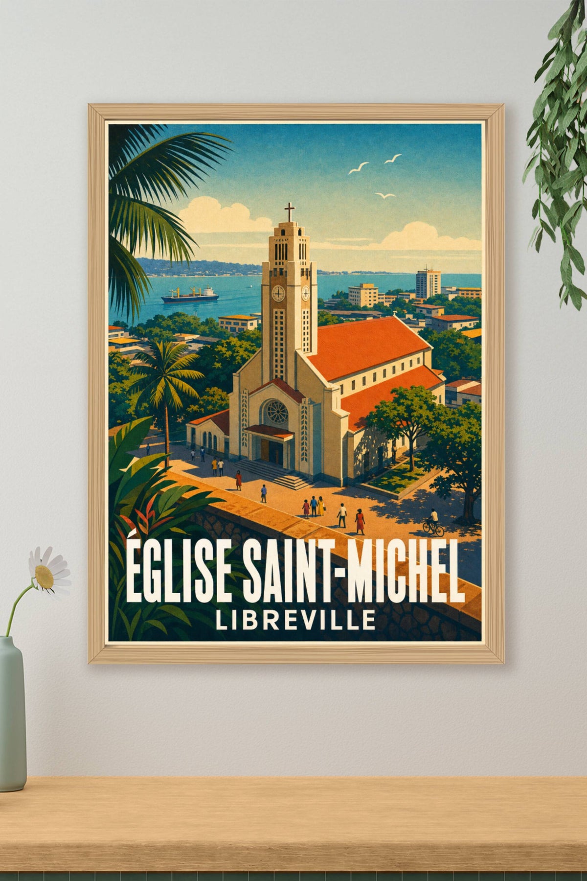 Affiche de Libreville, poster Église Saint-Michel
