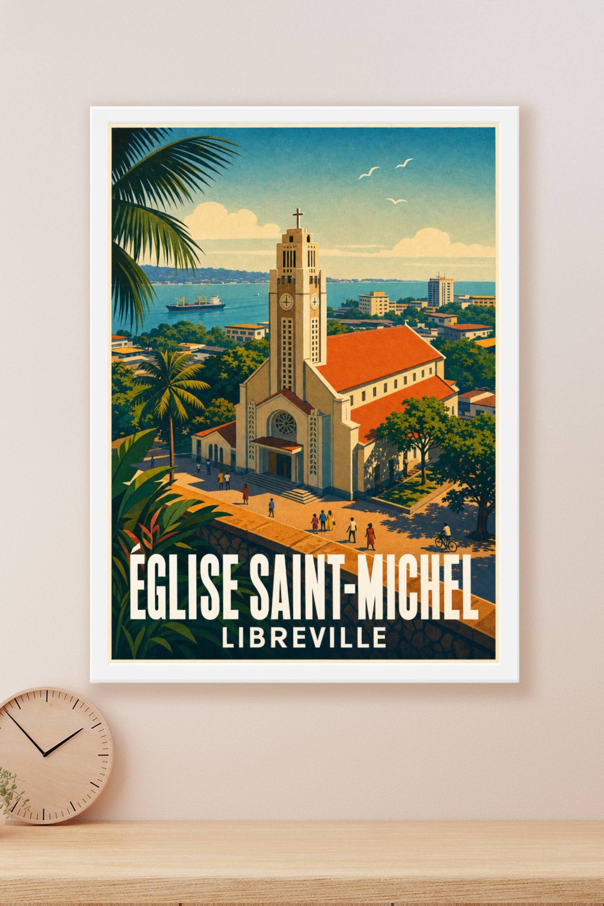Affiche de Libreville, poster Église Saint-Michel