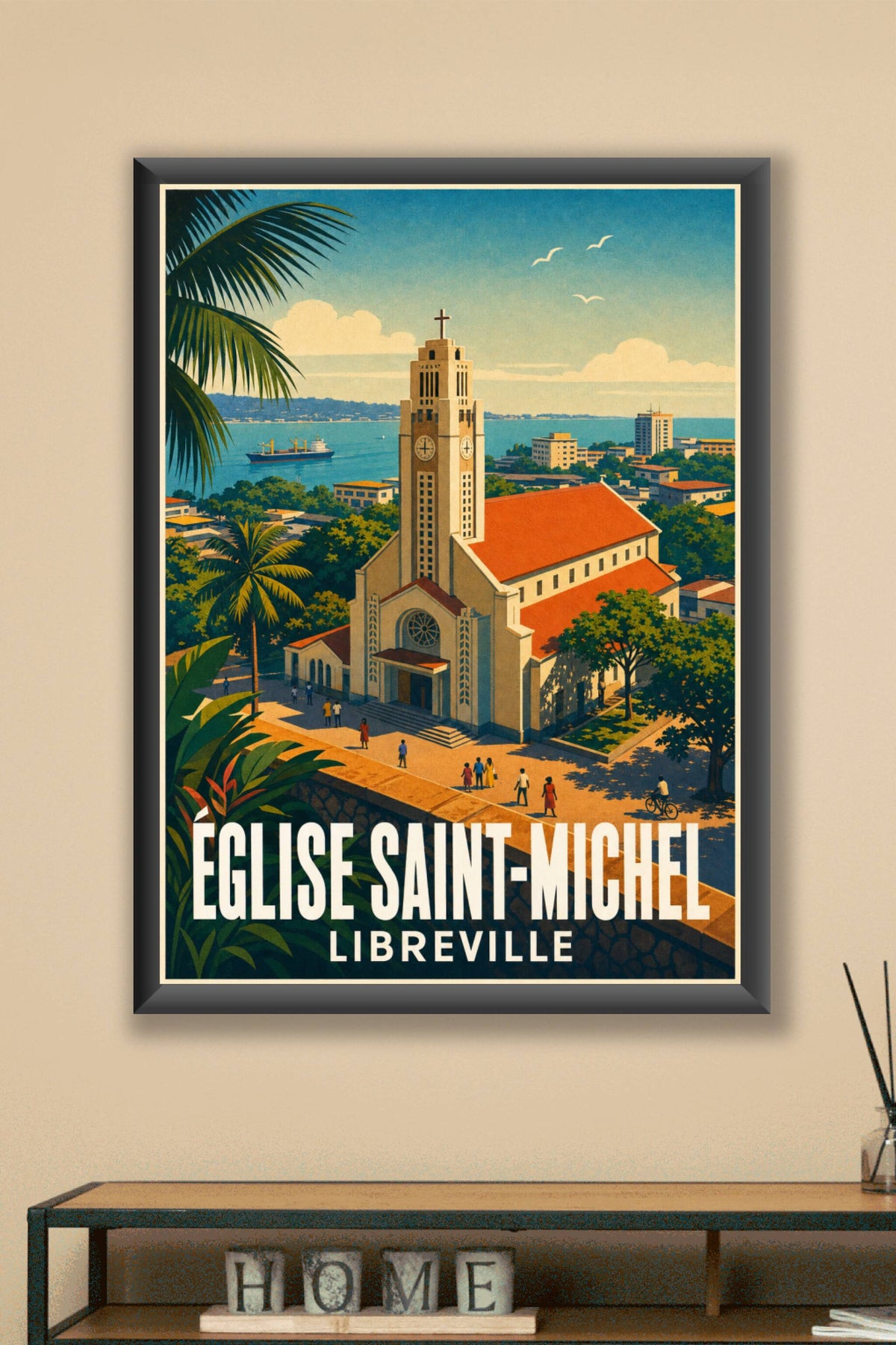 Affiche de Libreville, poster Église Saint-Michel