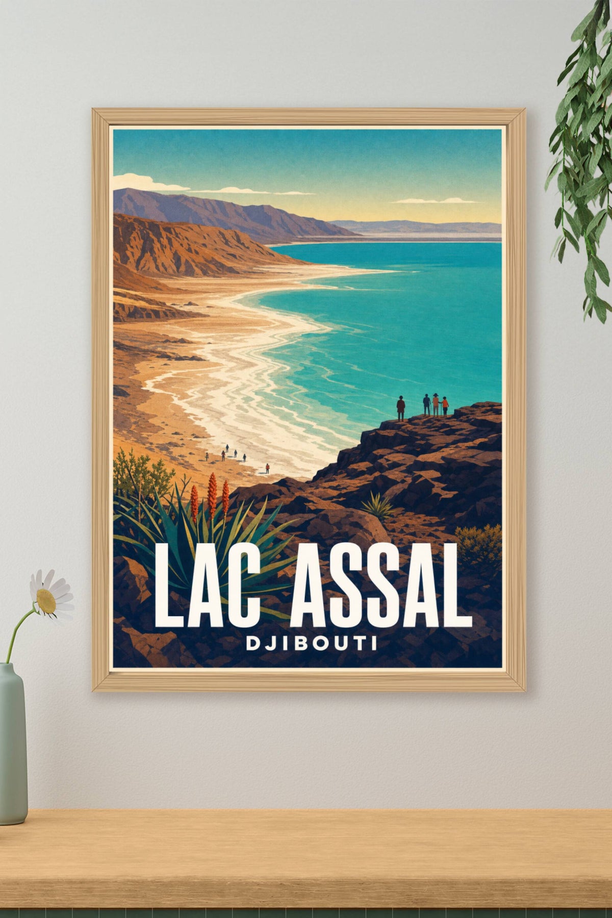 Affiche du Lac Assal, poster Djibouti