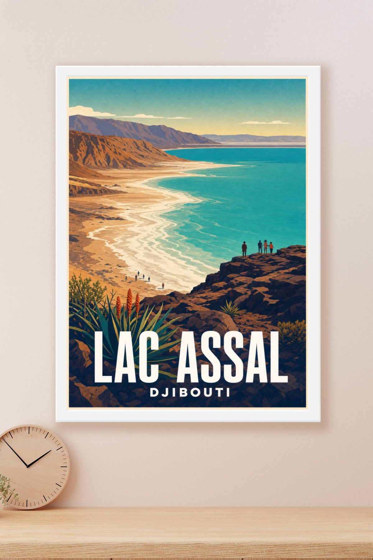 Affiche du Lac Assal, poster Djibouti